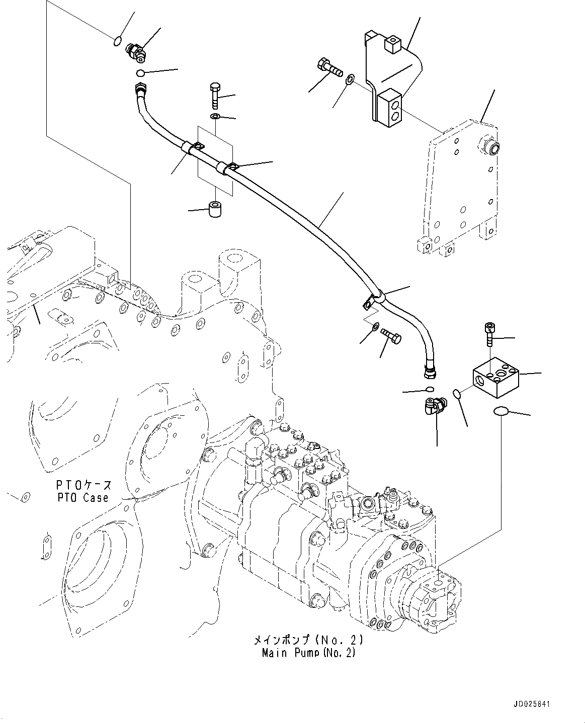 Схема запчастей Komatsu PC1250-8R - POWER TAKEOFF, EXTREME HOT AREA СПЕЦ-ЯIFICATION ( DEG C), ЗАПЫЛЕНН МЕСТН. ARRANGEMENT, ПОДАЮЩ. ТРУБЫ (№-) POWER TAKEOFF, EXTREME HOT AREA СПЕЦ-ЯIFICATION ( DEG C), ЗАПЫЛЕНН МЕСТН. ARRANGEMENT