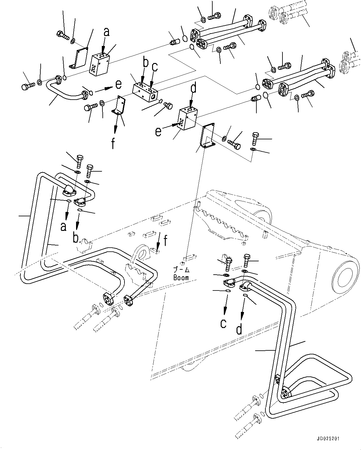 Схема запчастей Komatsu PC1250-8R - РАБОЧЕЕ ОБОРУДОВАНИЕ, ДЛЯ ПРЯМАЯ ЛОПАТА CONFIGURATION, ЦИЛИНДР РУКОЯТИТРУБЫ (/) (№-) РАБОЧЕЕ ОБОРУДОВАНИЕ, ДЛЯ ПРЯМАЯ ЛОПАТА CONFIGURATION