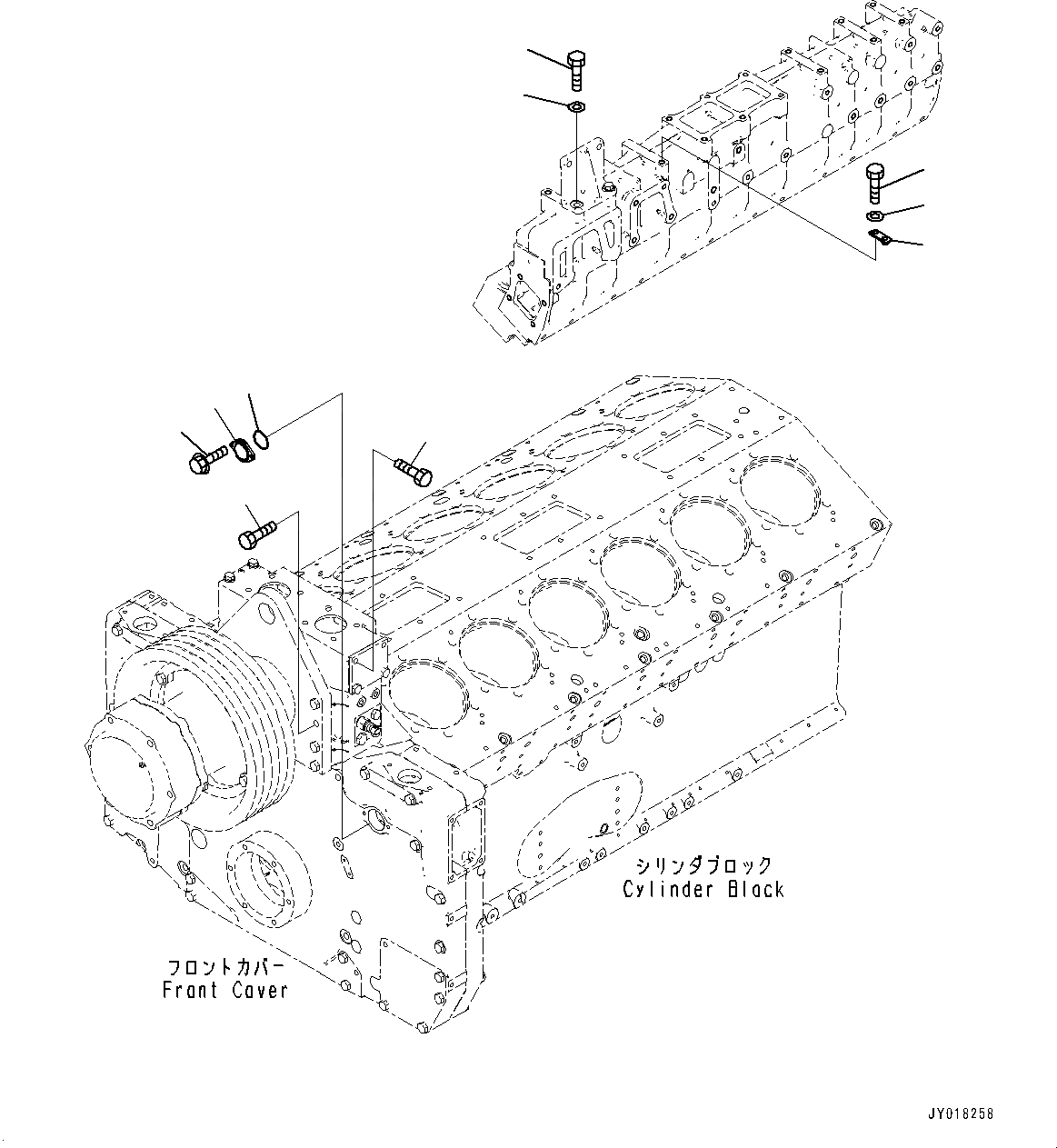 Схема запчастей Komatsu SAA12V140E-3B - ПЕРЕДН. ЗУБЧАТ. ПЕРЕДАЧА КОРПУС, КРЫШКА(№77-) ПЕРЕДН. ЗУБЧАТ. ПЕРЕДАЧА КОРПУС, ДЛЯ EXTRA BAD ТОПЛИВН. И ПЛОХ. ТОПЛИВО СПЕЦ-ЯIFICATION, ВОДН.+DUST, ДОПОЛН. ФИЛЬТР., VHMS LESS