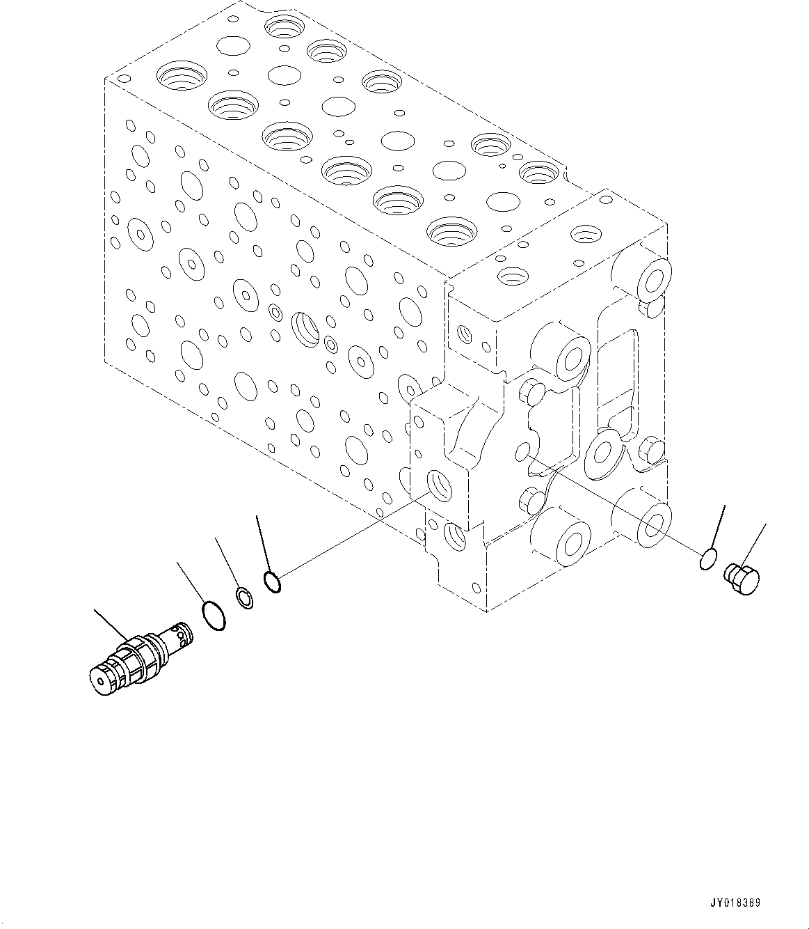 Схема запчастей Komatsu PC200-8M0 - УПРАВЛЯЮЩ. КЛАПАН, ВНУТР. ЧАСТИ (/) (№-) УПРАВЛЯЮЩ. КЛАПАН, -ДОПОЛН. АКТУАТОР ТРУБЫ, АККУМУЛЯТОР