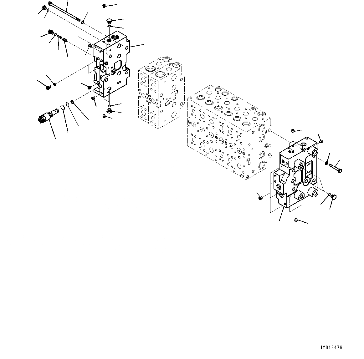 Схема запчастей Komatsu PC200-8M0 - УПРАВЛЯЮЩ. КЛАПАН, 8-СЕКЦИОНН. (7/) (№-) УПРАВЛЯЮЩ. КЛАПАН, С -ДОПОЛН. АКТУАТОР ТРУБЫ, АККУМУЛЯТОР