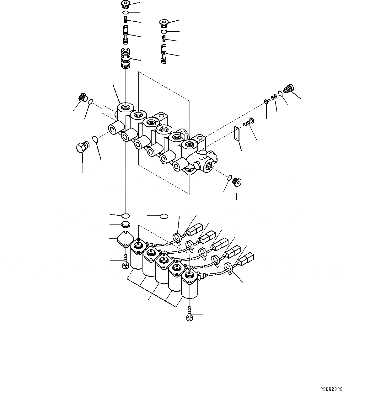 Схема запчастей Komatsu PC200-8M0 - СОЛЕНОИДНЫЙ КЛАПАН, ВНУТР. ЧАСТИ (№-) СОЛЕНОИДНЫЙ КЛАПАН, ДЛЯ ИНДОНЕЗ.