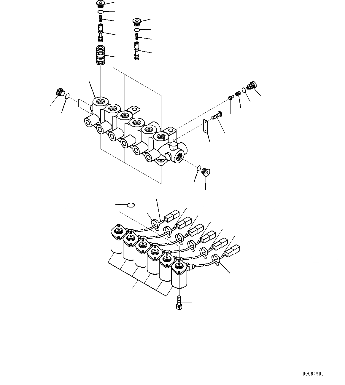 Схема запчастей Komatsu PC200-8M0 - СОЛЕНОИДНЫЙ КЛАПАН ТРУБЫ, ВНУТР. ЧАСТИ (№-) СОЛЕНОИДНЫЙ КЛАПАН ТРУБЫ, -АКТУАТОР