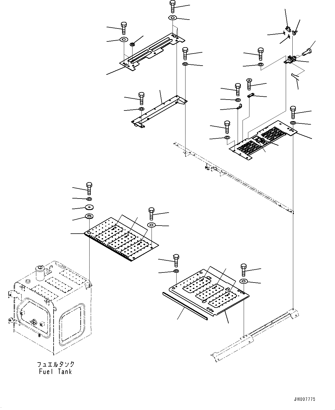 Схема запчастей Komatsu PC200-8M0 - КАБИНА COVER, КРЫШКАAND ВОЗДУХОВОДЫ (№-) КАБИНА COVER, С KEY ЦИЛИНДР С COVER