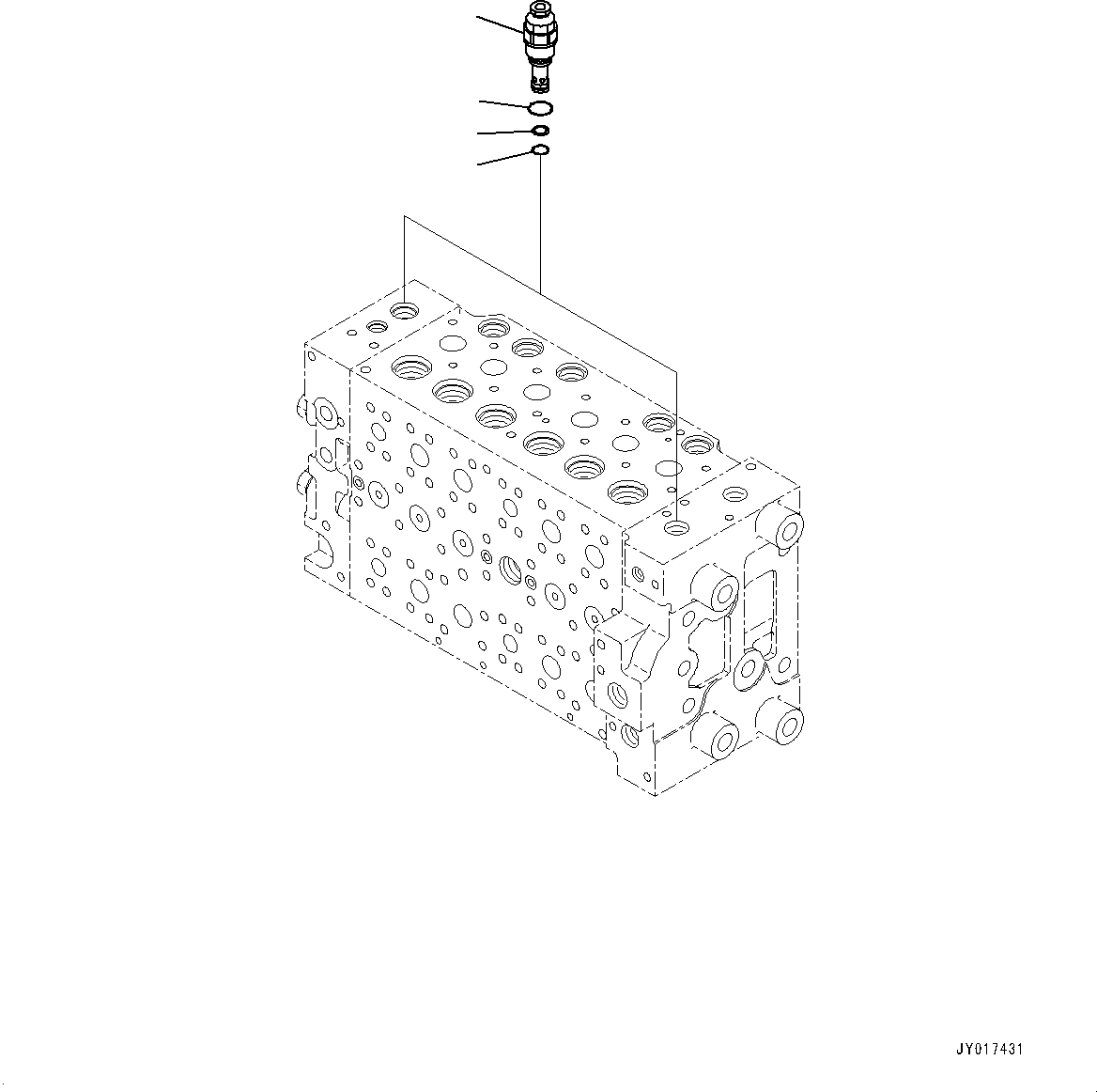 Схема запчастей Komatsu PC200LC-8M0 - УПРАВЛЯЮЩ. КЛАПАН, ВНУТР. ЧАСТИ (9/7) (№-) УПРАВЛЯЮЩ. КЛАПАН