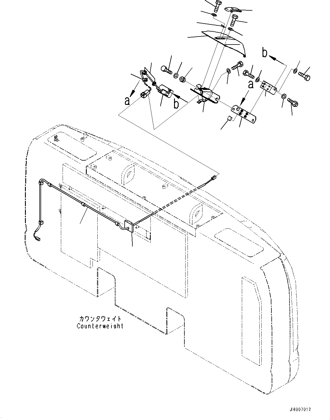 Схема запчастей Komatsu PC210LC-10 - ЗАДН.VIEW CAMERA, CAMERA NO. (№-) ЗАДН.VIEW CAMERA, -CAMERA