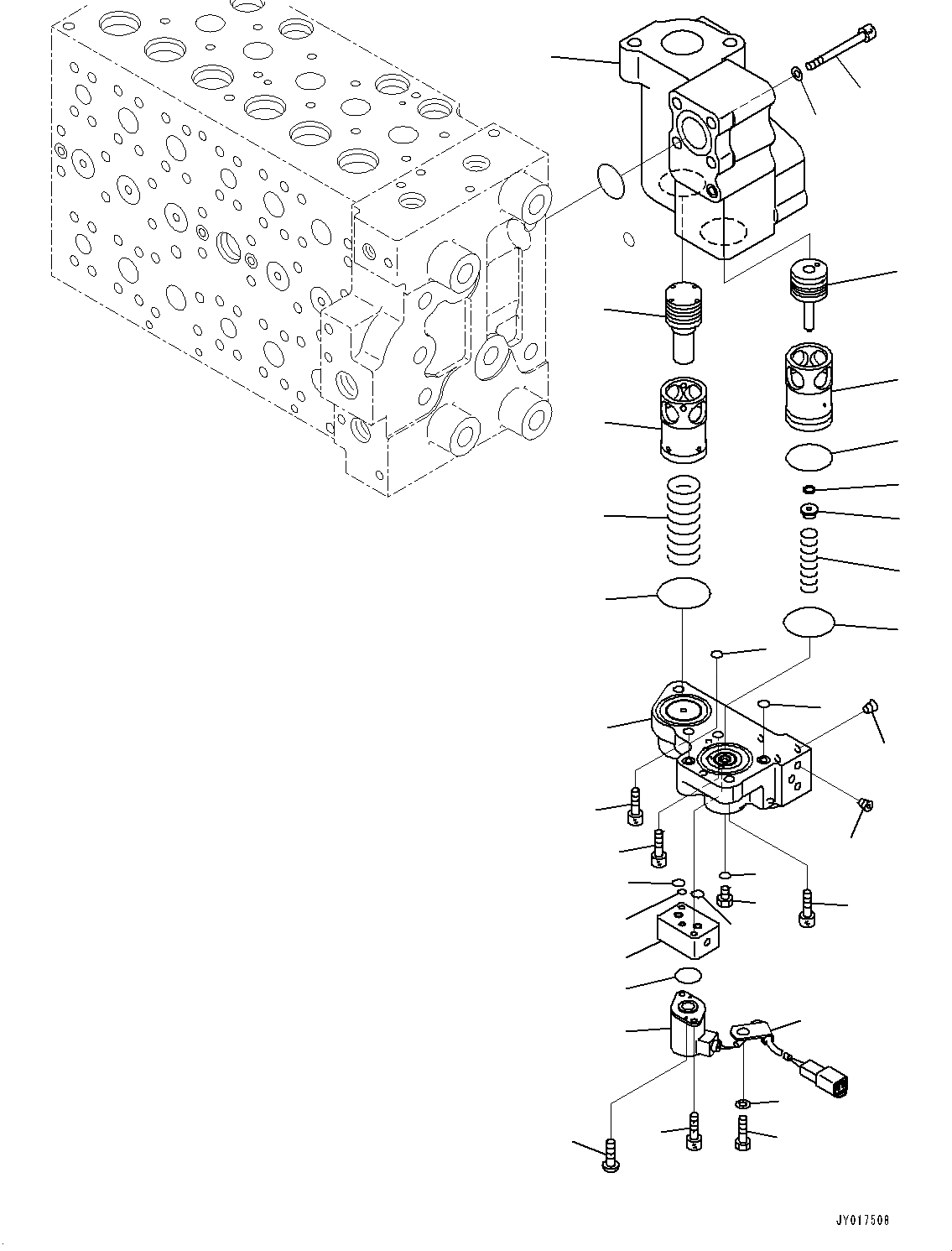 Схема запчастей Komatsu PC210LC-10 - УПРАВЛЯЮЩ. КЛАПАН, 7-СЕКЦИОНН. (/) (№-) УПРАВЛЯЮЩ. КЛАПАН, -ДОПОЛН. АКТУАТОР ТРУБЫ, АККУМУЛЯТОР, С РУКОЯТЬ ГИДРАВЛ DRIFT PREВЕНТИЛЯТОРION КЛАПАН