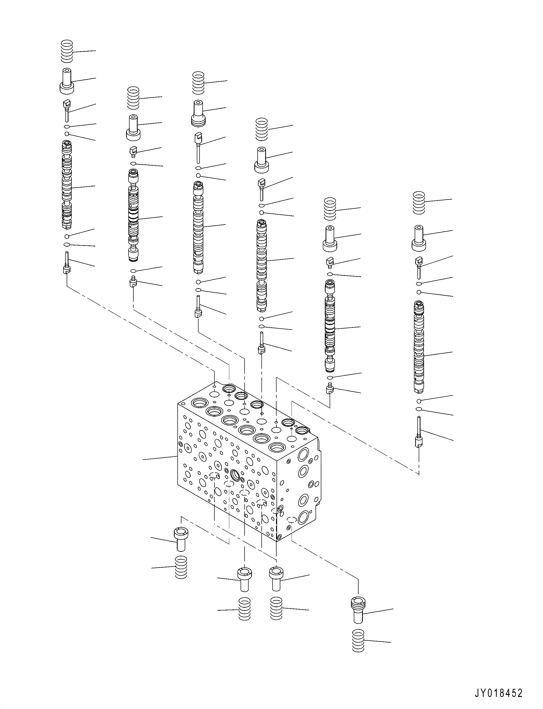 Схема запчастей Komatsu PC210-10 - ОСНОВН. УПРАВЛЯЮЩ. КЛАПАН, -ДОПОЛН. АКТУАТОР ТРУБЫ, АККУМУЛЯТОР, ВНУТР. ЧАСТИ (/) ОСНОВН. УПРАВЛЯЮЩ. КЛАПАН, -ДОПОЛН. АКТУАТОР ТРУБЫ, АККУМУЛЯТОР