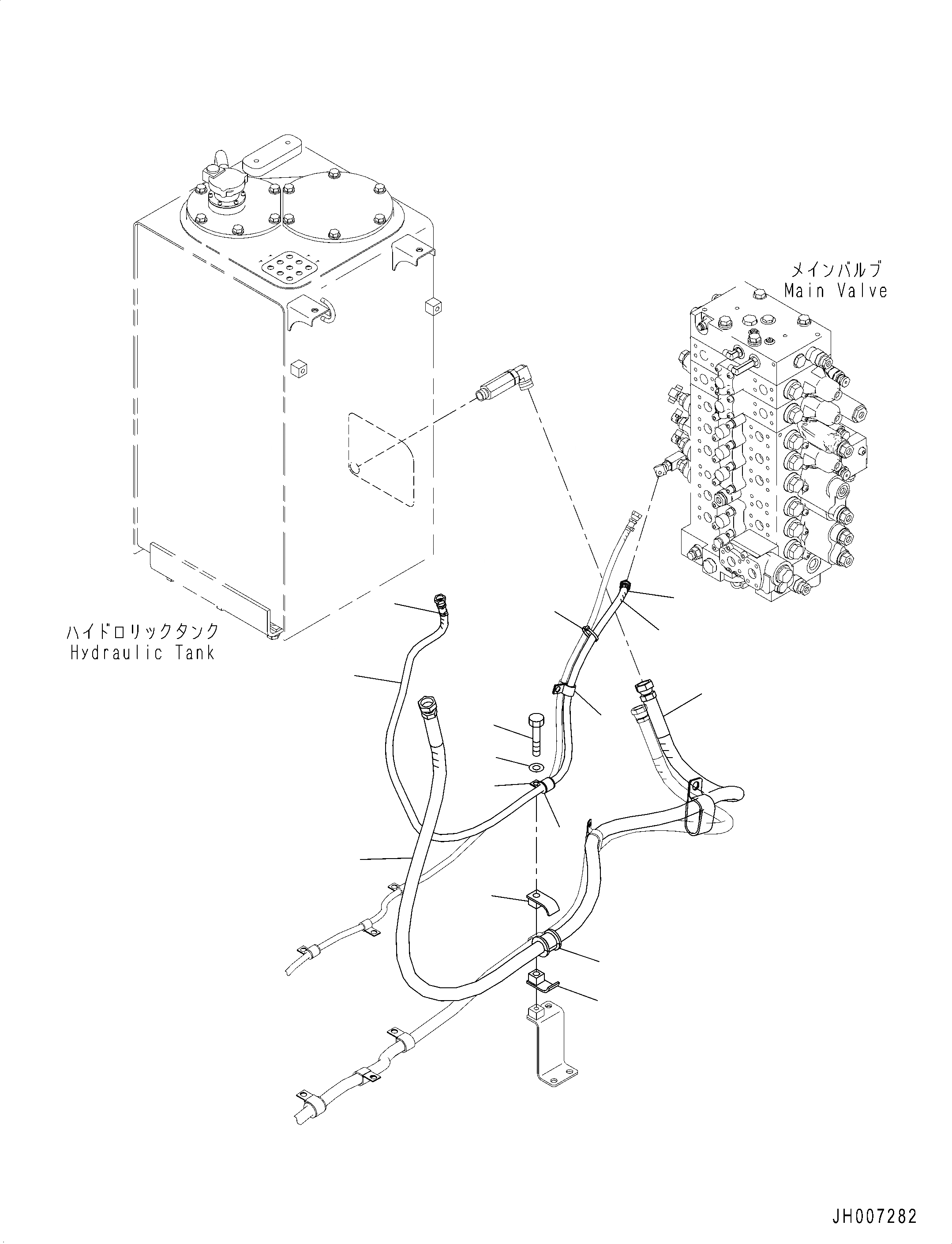 Схема запчастей Komatsu PC210-10 - ANTI-DROP КЛАПАН ТРУБЫ, ШЛАНГИ ANTI-DROP КЛАПАН ТРУБЫ