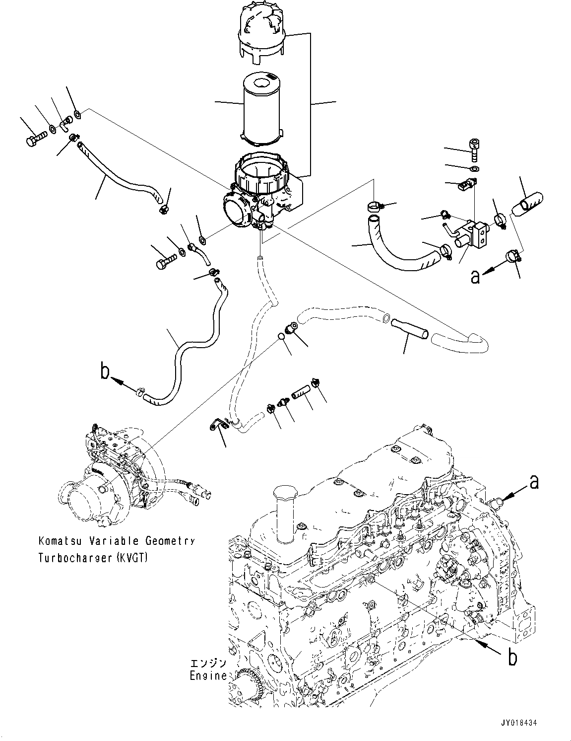 Схема запчастей Komatsu SAA6D107E-2E - KOMATSU ЗАКРЫТ.D CRANKКОРПУС ВЕНТИЛЯТОРILATION (KCCV) (№-) KOMATSU ЗАКРЫТ.D CRANKКОРПУС ВЕНТИЛЯТОРILATION (KCCV)