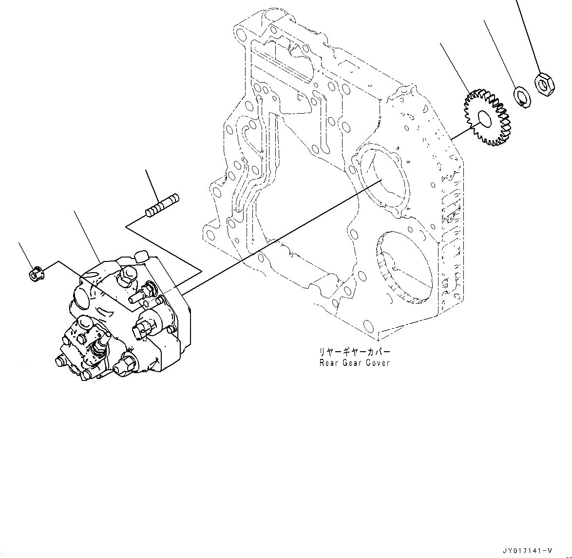 Схема запчастей Komatsu SAA6D107E-2E - ТОПЛИВН. НАСОС (№-) ТОПЛИВН. НАСОС