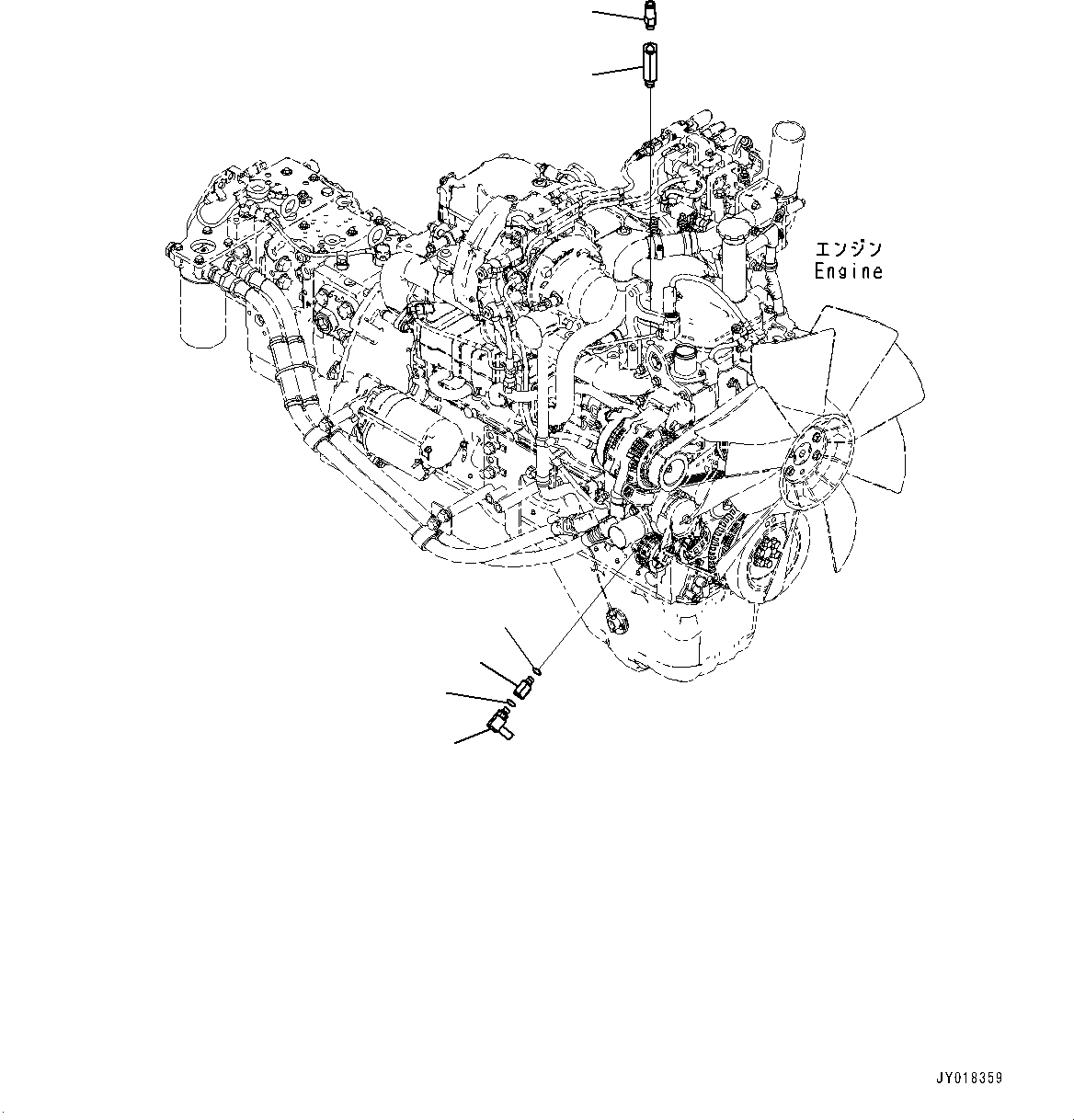 Схема запчастей Komatsu SAA6D107E-2E - КРЕПЛЕНИЕ ДВИГАТЕЛЯ (№-) КРЕПЛЕНИЕ ДВИГАТЕЛЯ