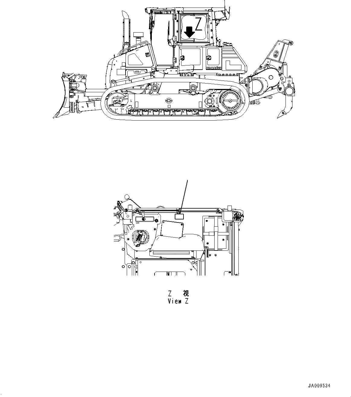 Схема запчастей Komatsu D61EX-23 - ПРЕДУПРЕЖДАЮЩ. МАРКИРОВКАS, KOMTRAX (№-) ПРЕДУПРЕЖДАЮЩ. МАРКИРОВКАS, KOMTRAX