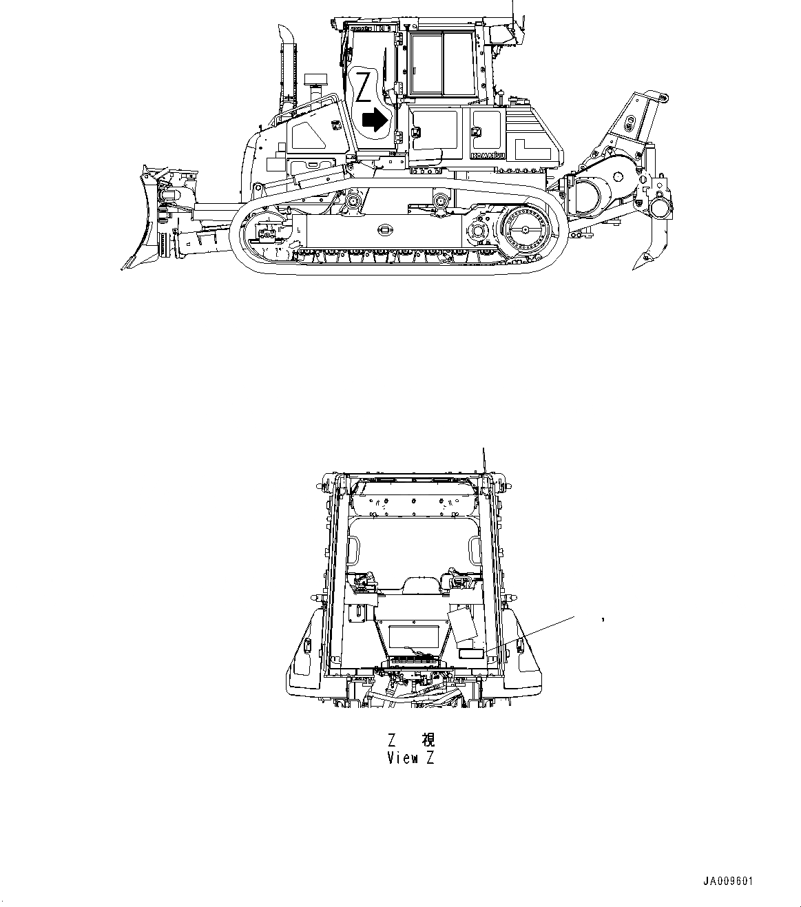 Схема запчастей Komatsu D61EX-23 - ROPS/FOPS ПЛАСТИНА (№-) ROPS/FOPS ПЛАСТИНА, АНГЛ., США И PUERTO RICO