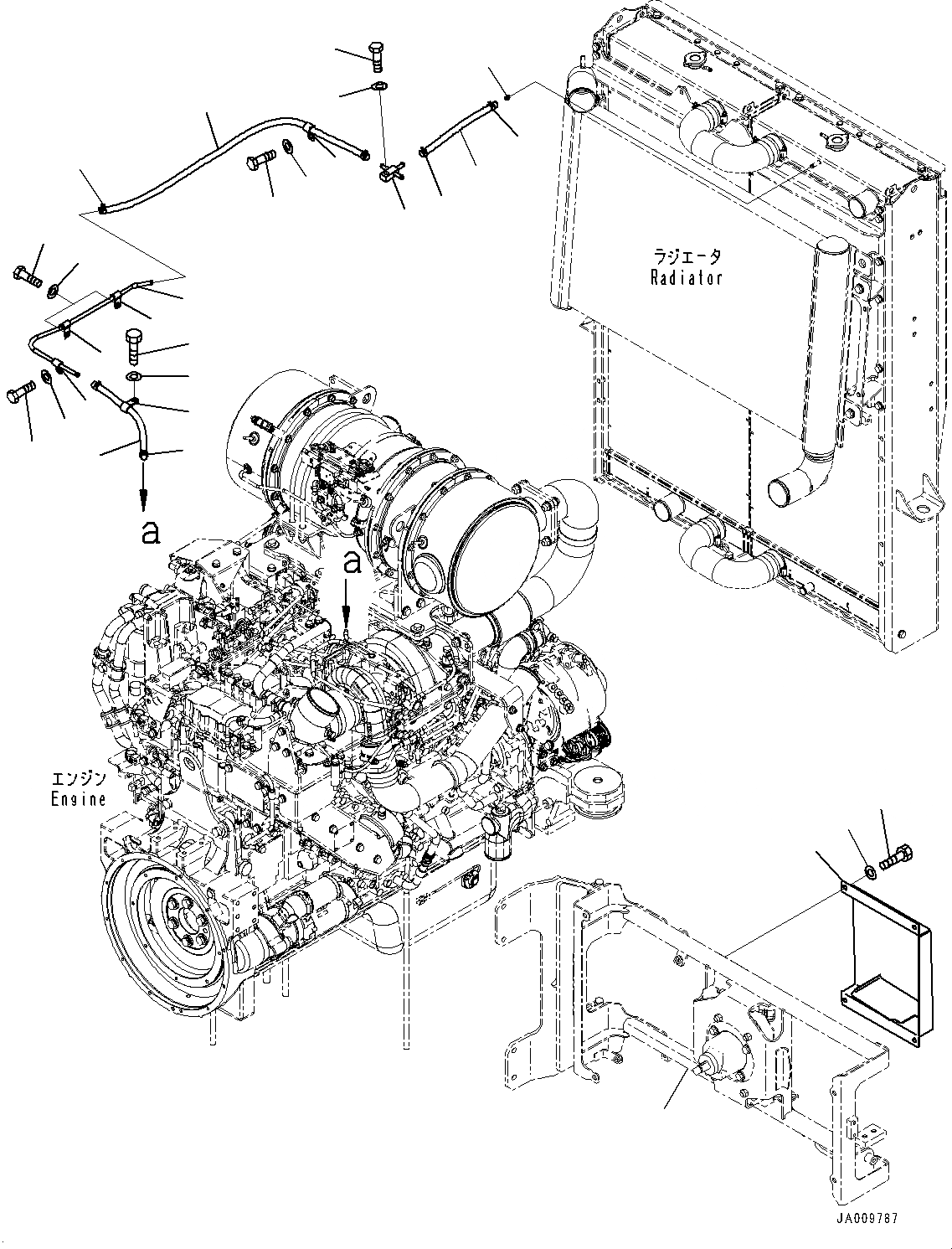 Схема запчастей Komatsu WA470-7 - РАДИАТОР, ВЕНТИЛЯТОР (№-) РАДИАТОР, С ШИР. СЕРДЦЕВИНА, ТОПЛИВН. БАК. ДЛЯ ECE СПЕЦ-ЯIFICATION