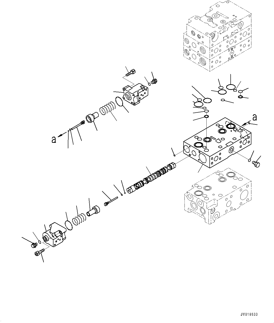 Схема запчастей Komatsu WA470-7 - ГИДРАВЛ МАСЛ. УПРАВЛЯЮЩ. КЛАПАН, -КЛАПАН (/) (№-) ГИДРАВЛ МАСЛ. УПРАВЛЯЮЩ. КЛАПАН, С 2-Х СЕКЦИОНН. УПРАВЛЯЮЩ. КЛАПАН