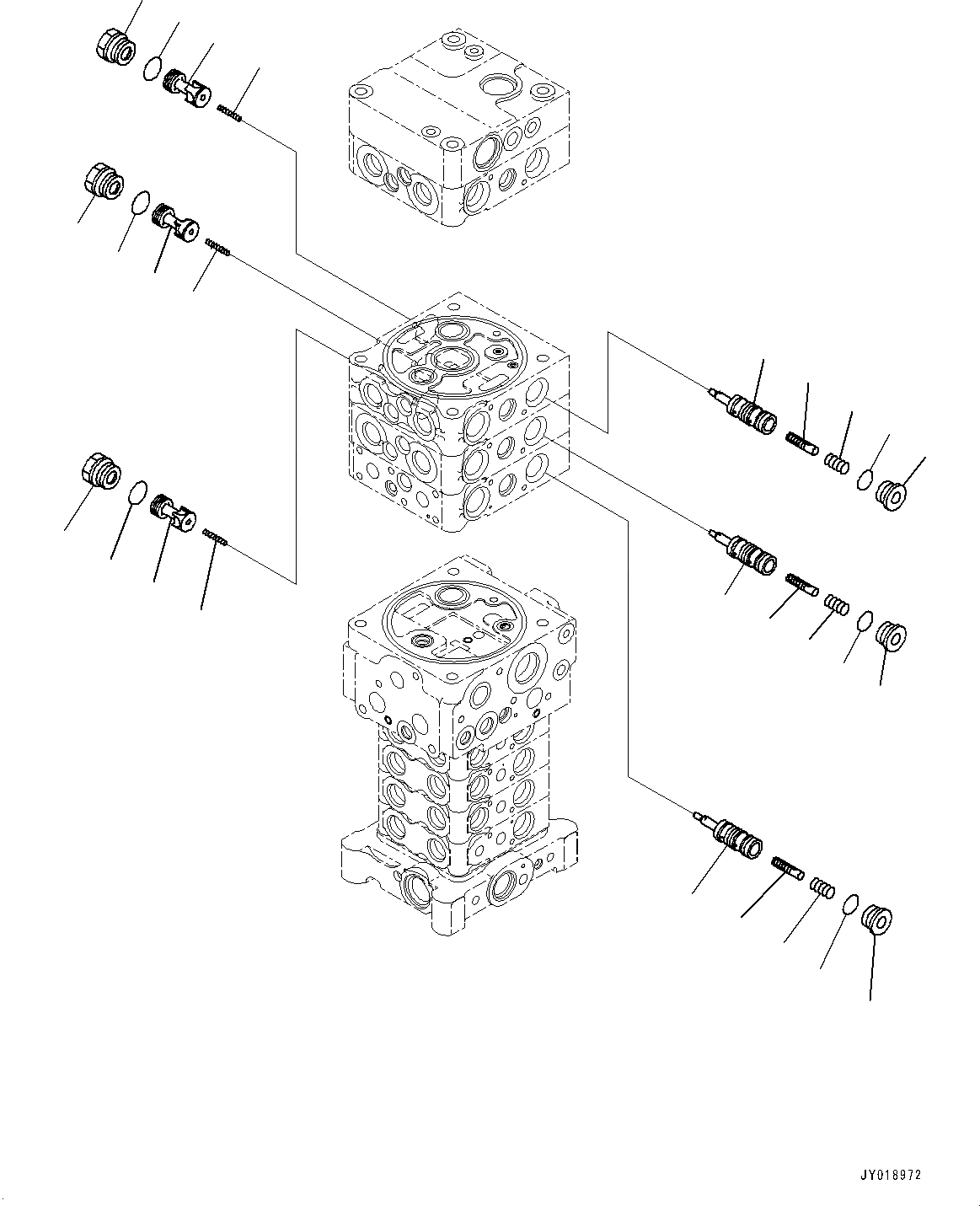 Схема запчастей Komatsu PC138USLC-10 - УПРАВЛЯЮЩ. КЛАПАН, 8-КЛАПАН (/) (№-) УПРАВЛЯЮЩ. КЛАПАН, С -ДОПОЛН. АКТУАТОР ТРУБЫ, АККУМУЛЯТОР