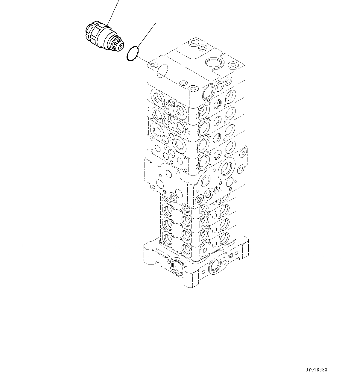 Схема запчастей Komatsu PC138USLC-10 - УПРАВЛЯЮЩ. КЛАПАН, 8-КЛАПАН (/) (№-) УПРАВЛЯЮЩ. КЛАПАН, С -ДОПОЛН. АКТУАТОР ТРУБЫ, АККУМУЛЯТОР