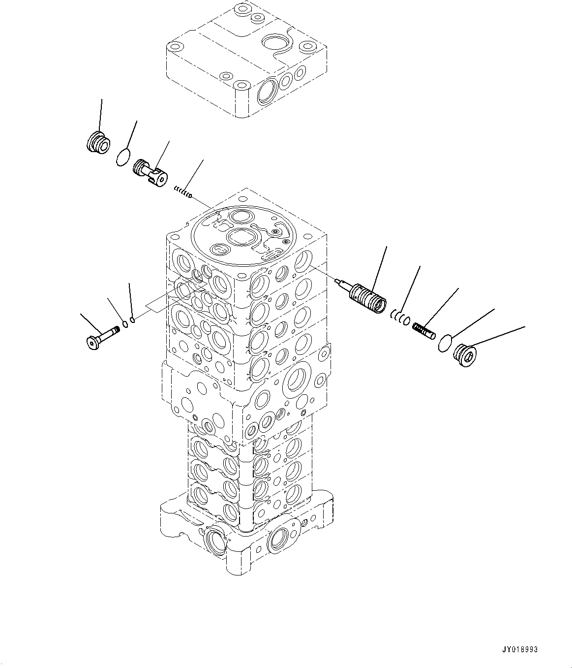 Схема запчастей Komatsu PC138USLC-10 - УПРАВЛЯЮЩ. КЛАПАН, 8-КЛАПАН (/) (№-) УПРАВЛЯЮЩ. КЛАПАН, С -ДОПОЛН. АКТУАТОР ТРУБЫ, АККУМУЛЯТОР