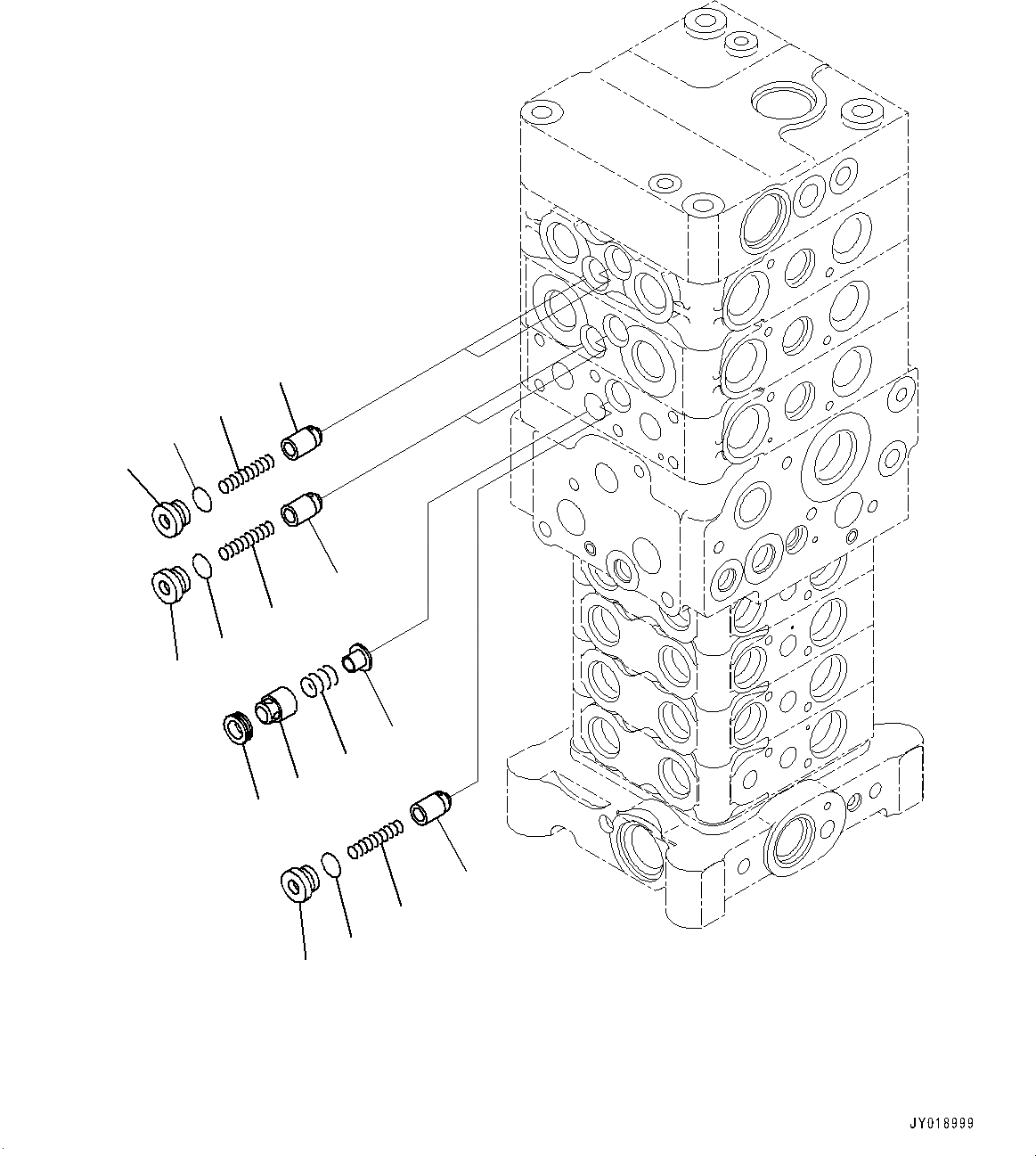 Схема запчастей Komatsu PC138USLC-10 - УПРАВЛЯЮЩ. КЛАПАН, 7-КЛАПАН (/) (№-) УПРАВЛЯЮЩ. КЛАПАН, БЕЗ -ДОПОЛН. АКТУАТОР ТРУБЫ, АККУМУЛЯТОР