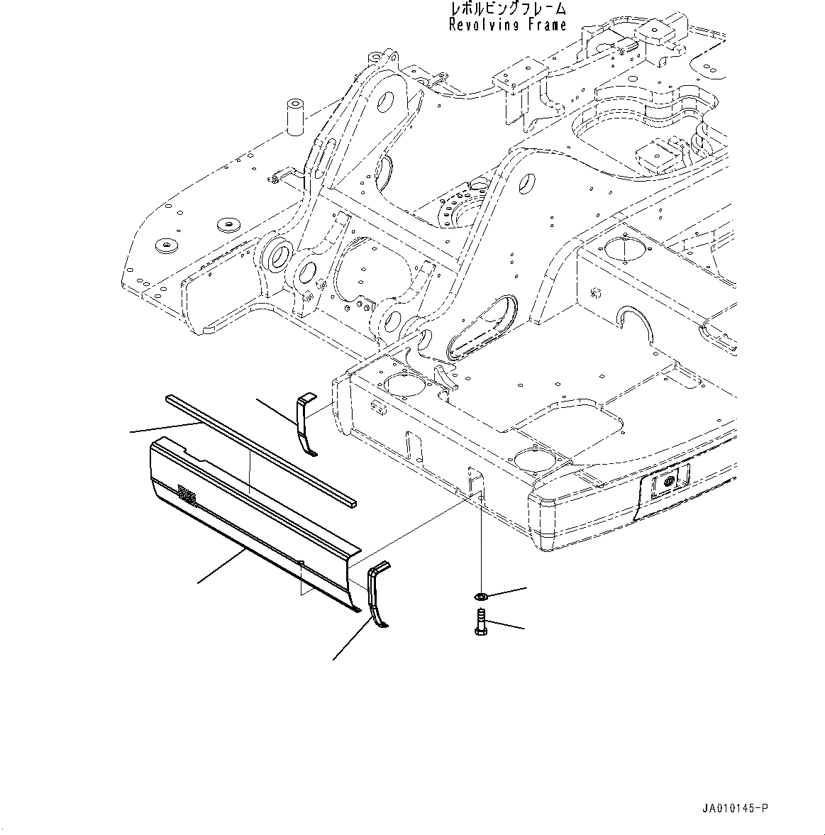 Схема запчастей Komatsu PC138USLC-10 - ЛЕВ. COVER, КРЫШКА(№-) ЛЕВ. COVER