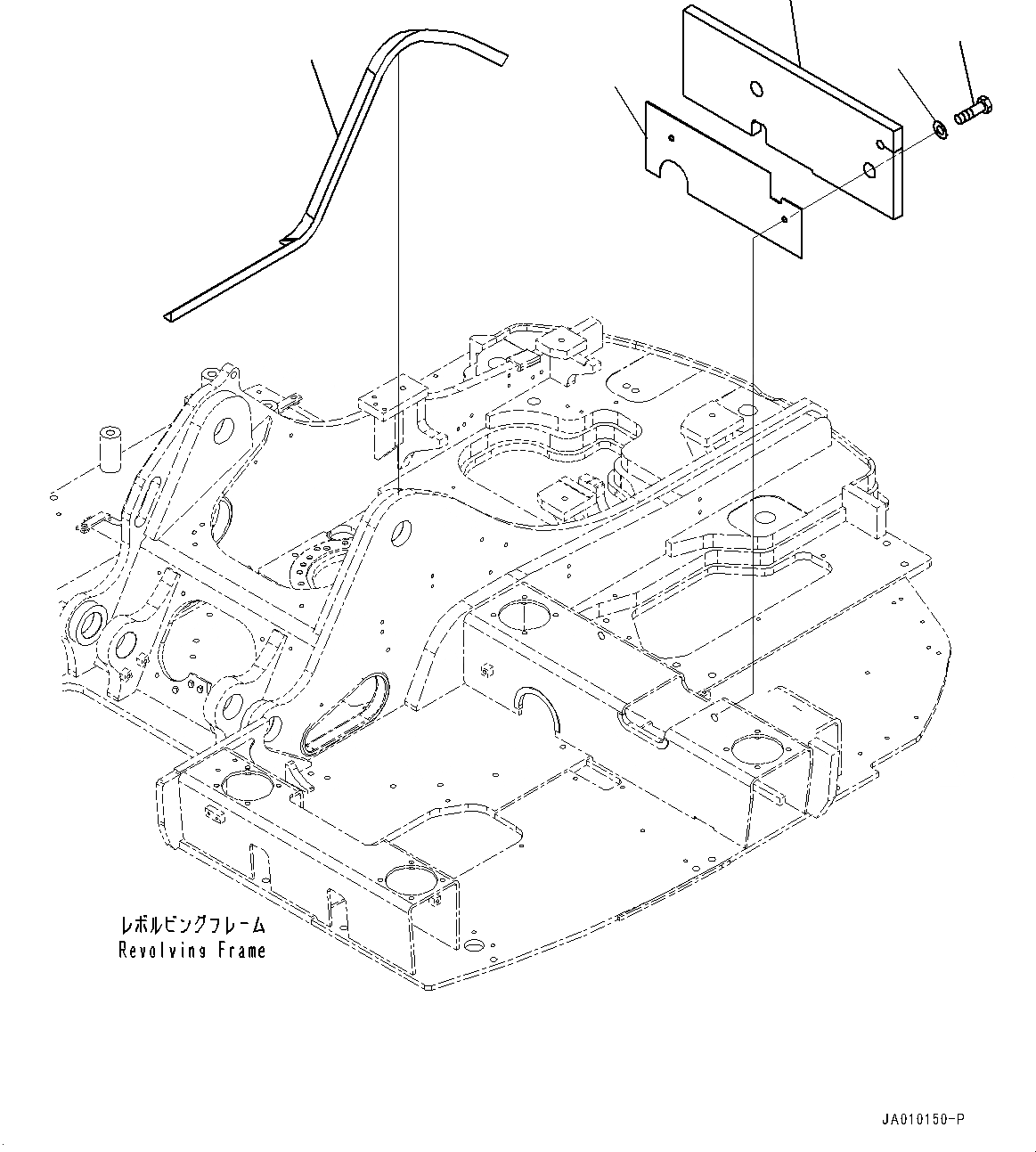 Схема запчастей Komatsu PC138USLC-10 - ЛЕВ. COVER, КРЫШКАAND ЩИТКИ (№-) ЛЕВ. COVER