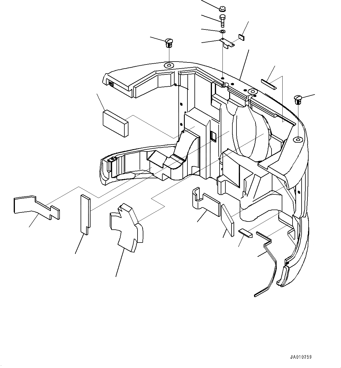 Схема запчастей Komatsu PC138USLC-10 - ПРОТИВОВЕС (№-) ПРОТИВОВЕС