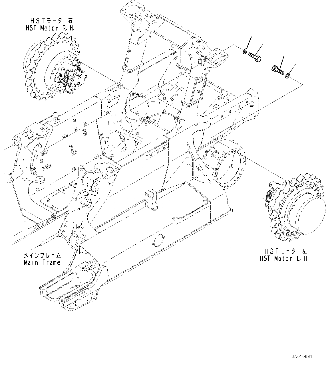 Схема запчастей Komatsu D37PX-23 - КОНЕЧНАЯ ПЕРЕДАЧА, КРЕПЛЕНИЕ (№8-) КОНЕЧНАЯ ПЕРЕДАЧА, PLUS ТИП ГУСЕНИЦЫ