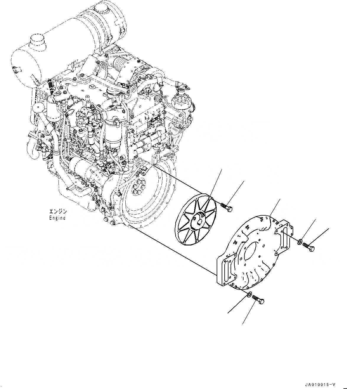 Схема запчастей Komatsu D39EX-23 - ДЕМПФЕР (№9-) ДЕМПФЕР