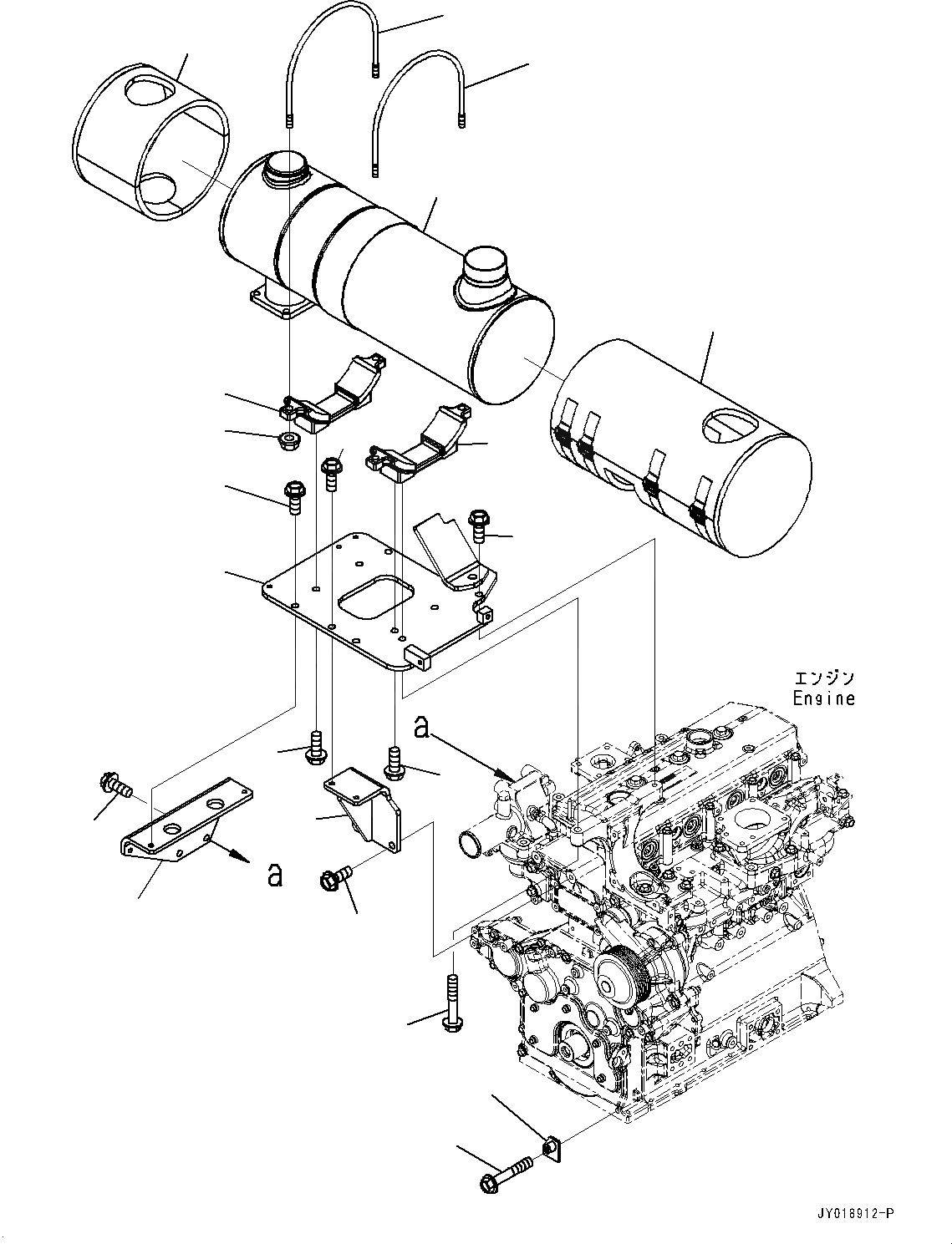 Схема запчастей Komatsu SAA4D95LE-6B - KOMATSU DIESEL OXIDATION CATALYST (KDOC) (№7-) KOMATSU DIESEL OXIDATION CATALYST (KDOC)