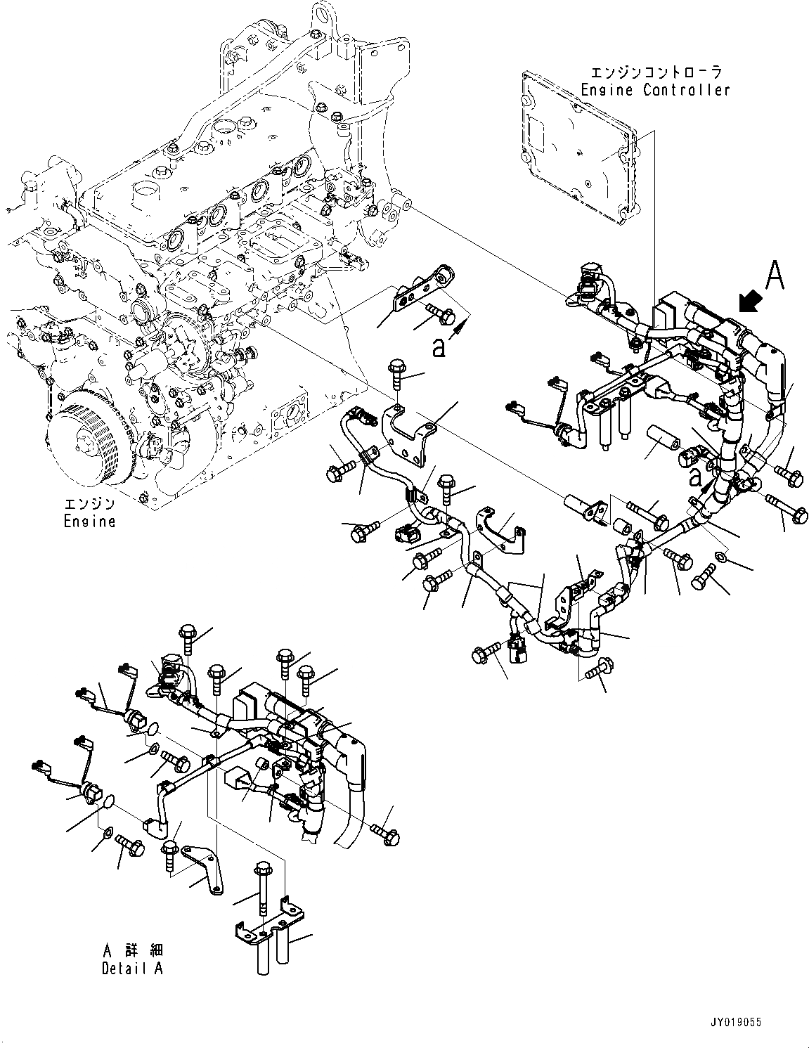 Схема запчастей Komatsu SAA4D95LE-6B - ПРОВОДКА (№7-) ПРОВОДКА