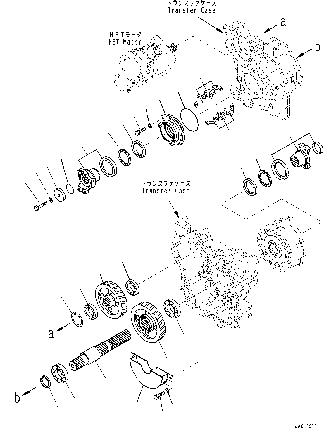 Схема запчастей Komatsu WA320-7 - ПЕРЕДАЧА, ВЫХОДНОЙ ВАЛ (№8-) ПЕРЕДАЧА, С КРЫШКА МАСЛОНАЛИВНОГО ПАТРУБКА БЛОКИРОВКА И КРЫШКИБЛОКИР.