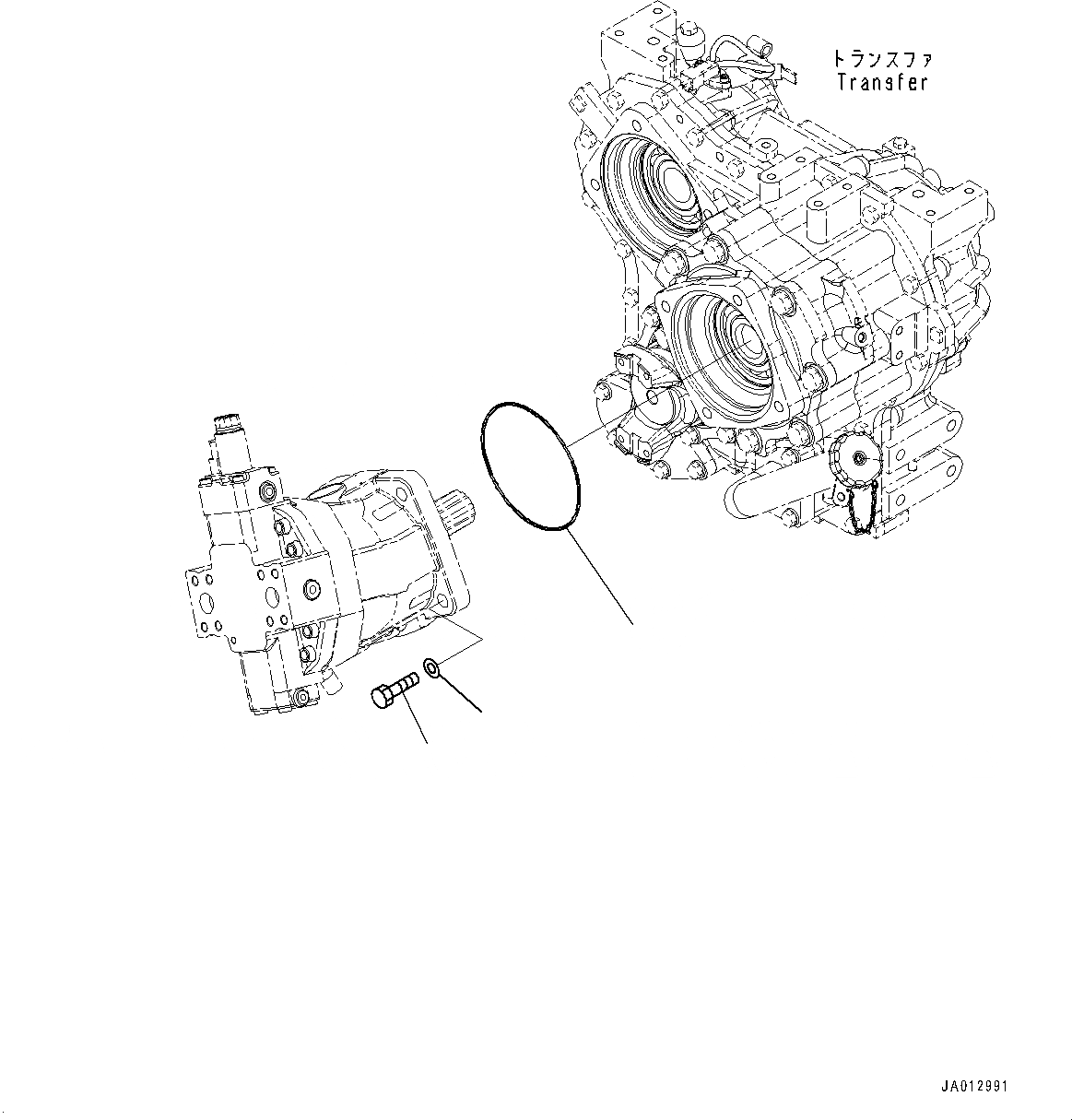 Схема запчастей Komatsu WA320-7 - HYDROSTATIC ТРАНСМИССИЯ (HST) НАСОС И МОТОР, МОТОР КРЕПЛЕНИЕ (/) (№8-) HYDROSTATIC ТРАНСМИССИЯ (HST) НАСОС И МОТОР