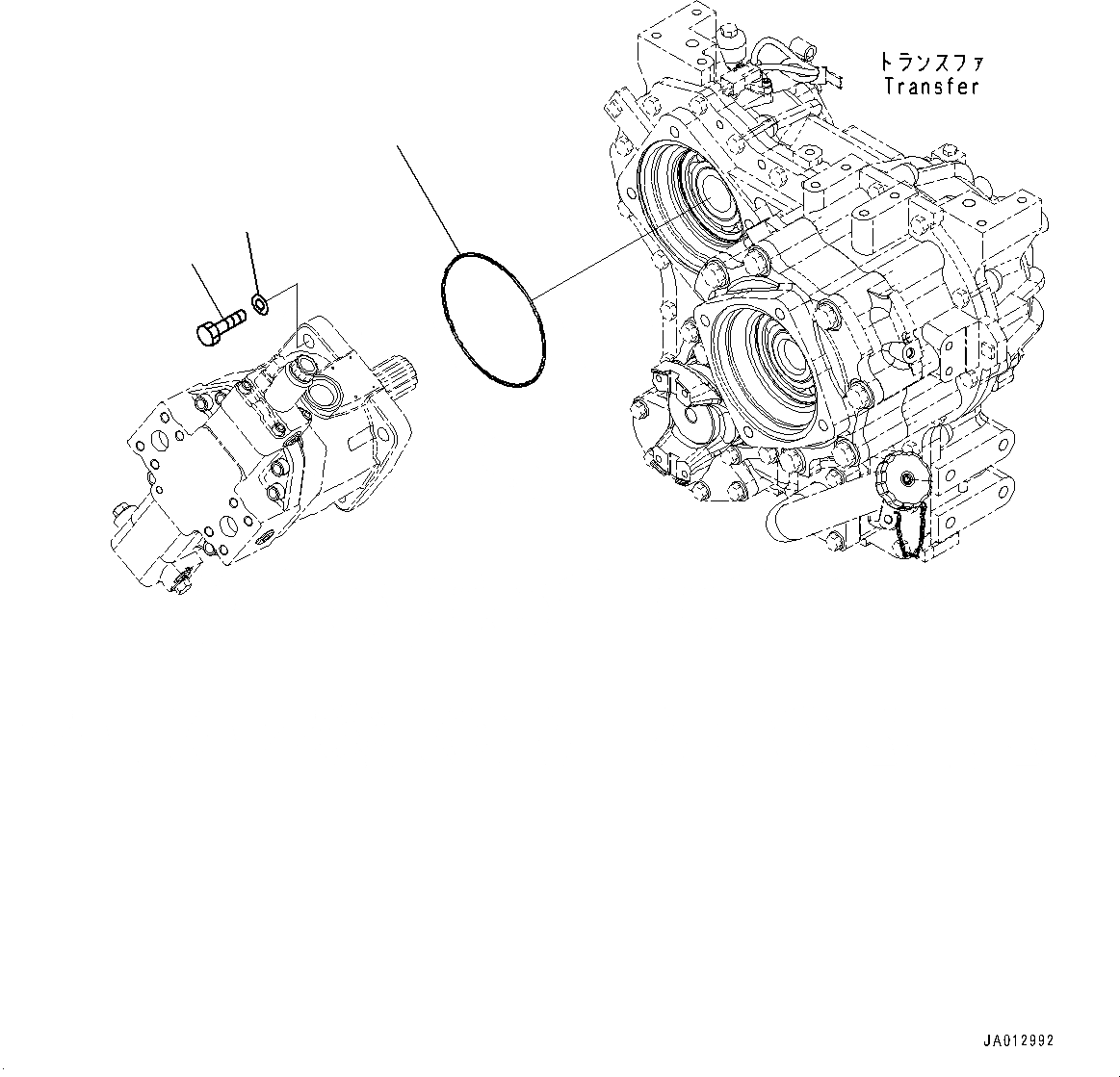 Схема запчастей Komatsu WA320-7 - HYDROSTATIC ТРАНСМИССИЯ (HST) НАСОС И МОТОР, МОТОР КРЕПЛЕНИЕ (/) (№8-) HYDROSTATIC ТРАНСМИССИЯ (HST) НАСОС И МОТОР