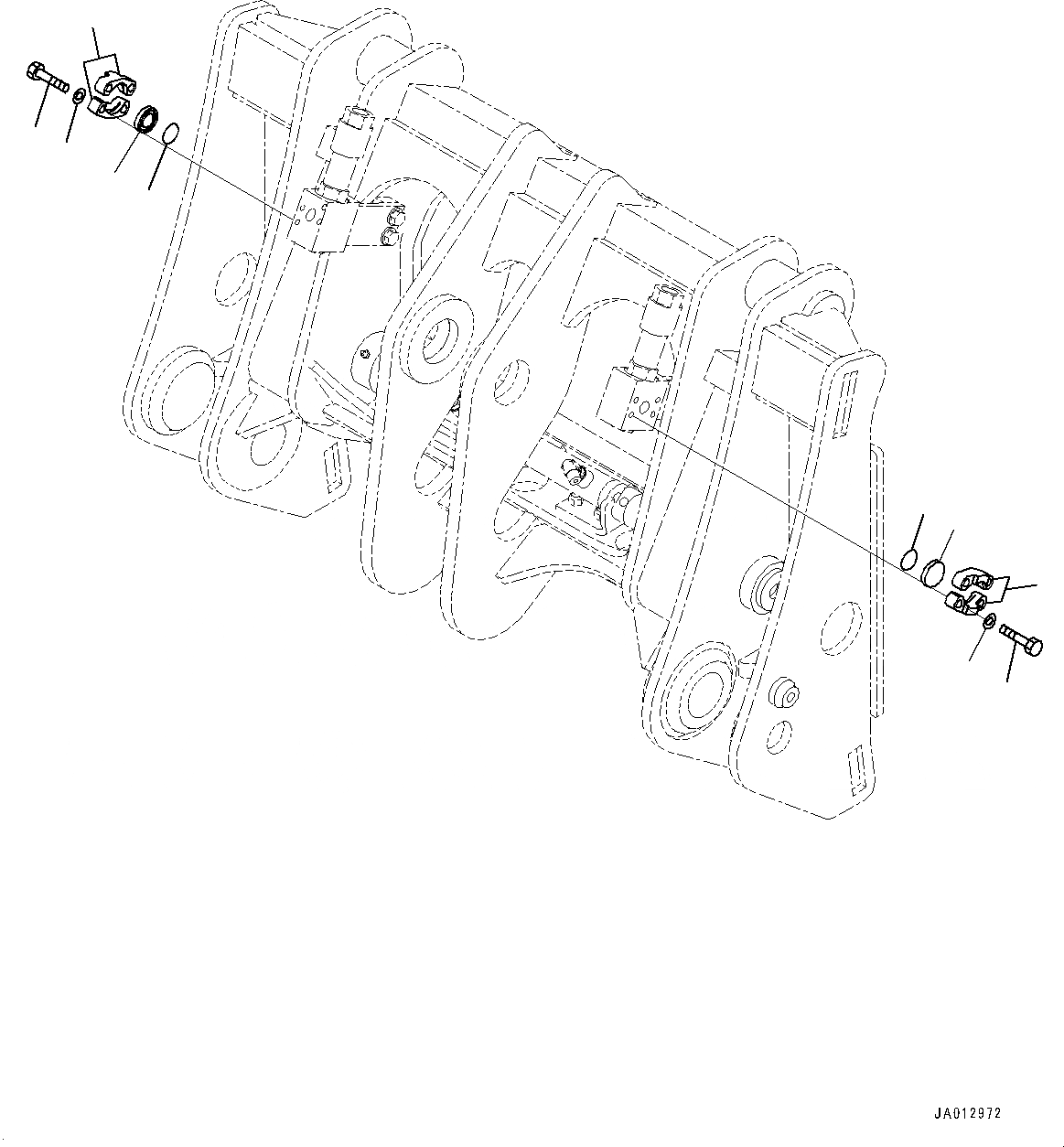 Схема запчастей Komatsu WA320-7 - MULTI-COUPLER, ФЛАНЕЦ (№8-) MULTI-COUPLER, С 2-Х СЕКЦИОНН. УПРАВЛЯЮЩ. КЛАПАН