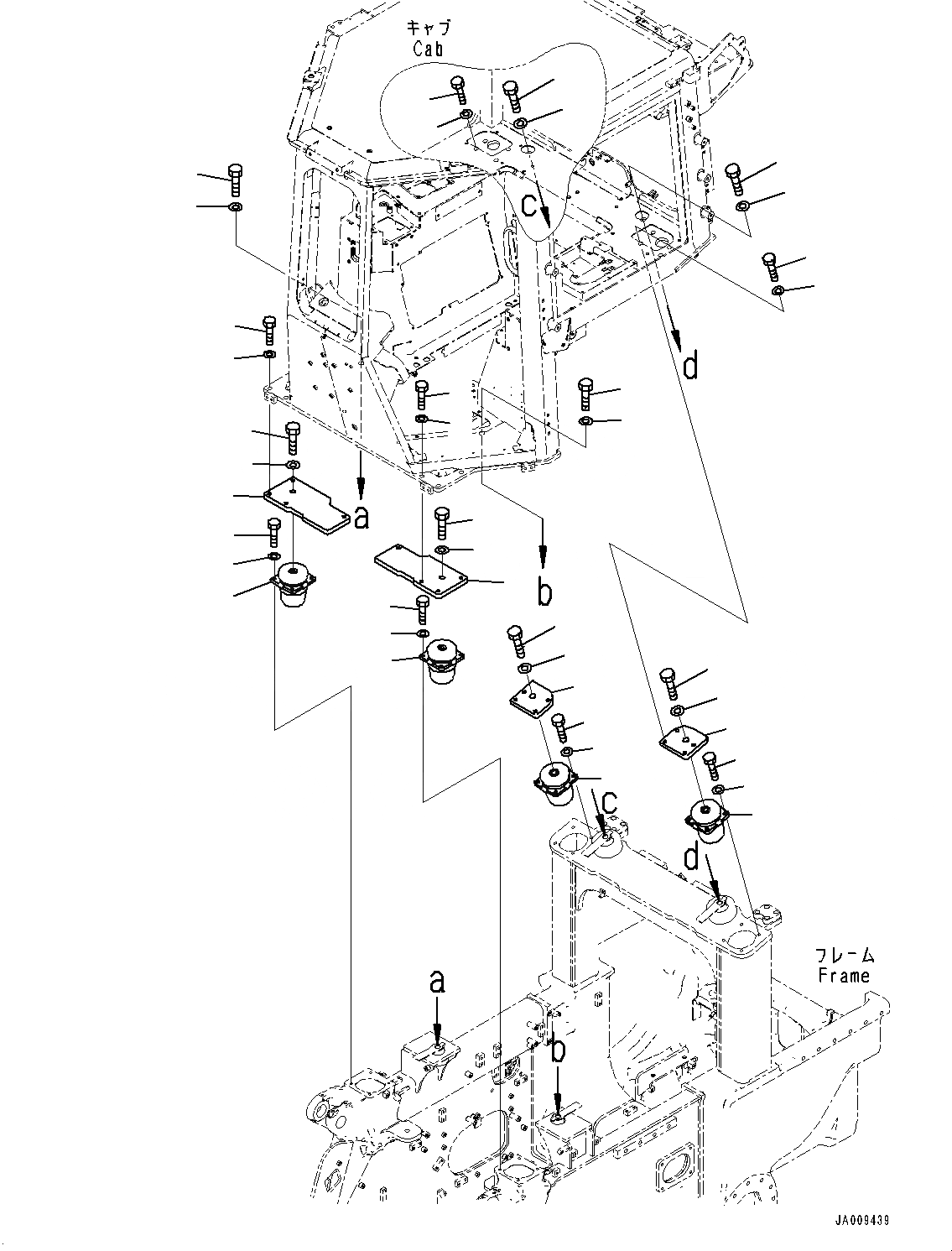 Схема запчастей Komatsu D61PXI-23 - КРЕПЛЕНИЕ ПОЛАING (№-) КРЕПЛЕНИЕ ПОЛАING