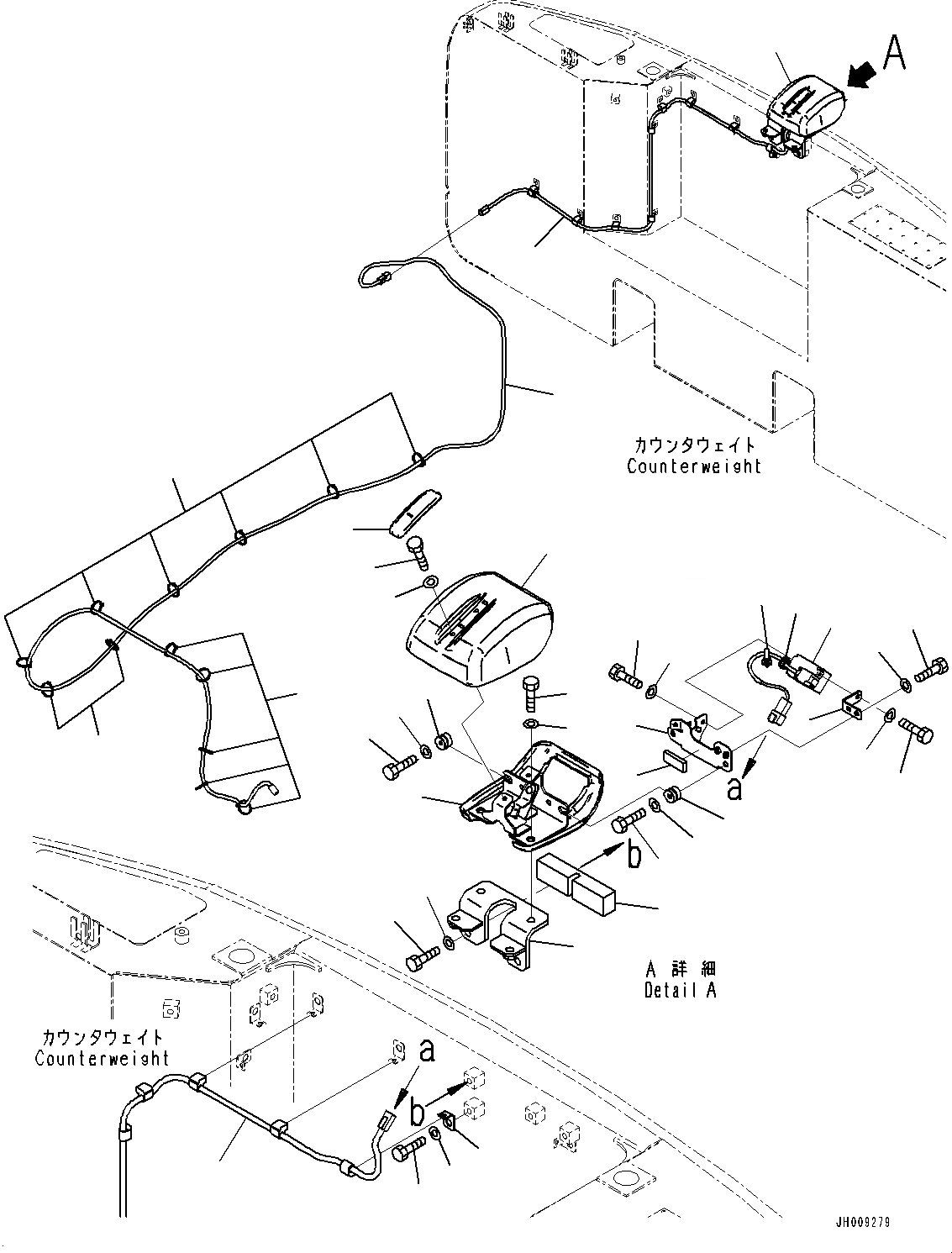 Схема запчастей Komatsu HB205-1M0 - ЗАДН.VIEW CAMERA (№-) ЗАДН.VIEW CAMERA, С -CAMERA