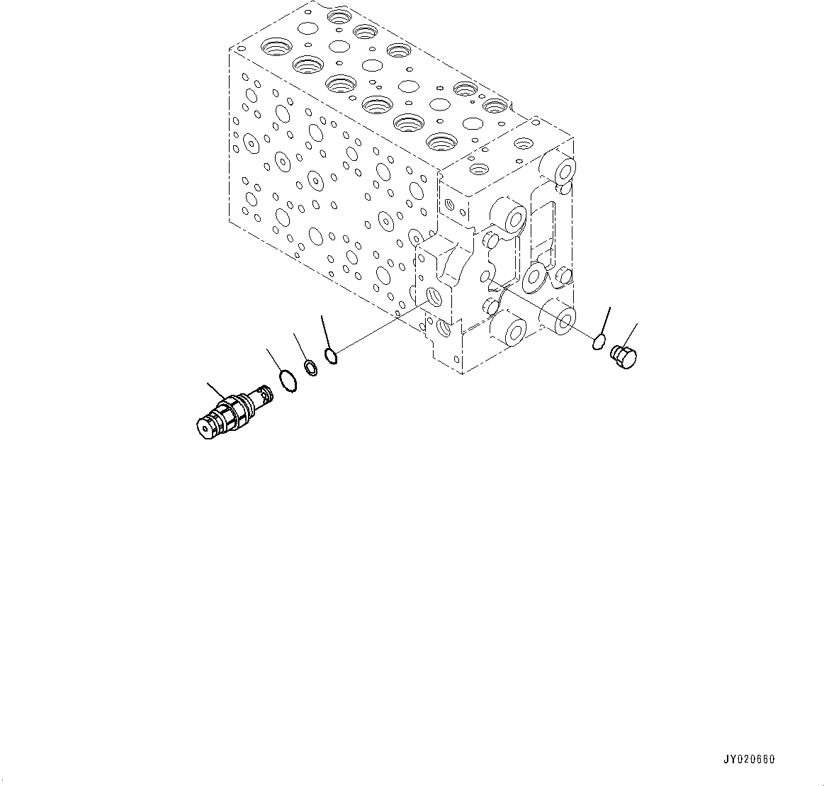 Схема запчастей Komatsu HB205-1M0 - УПРАВЛЯЮЩ. КЛАПАН, 5-СЕКЦИОНН. (/7) (№-) УПРАВЛЯЮЩ. КЛАПАН