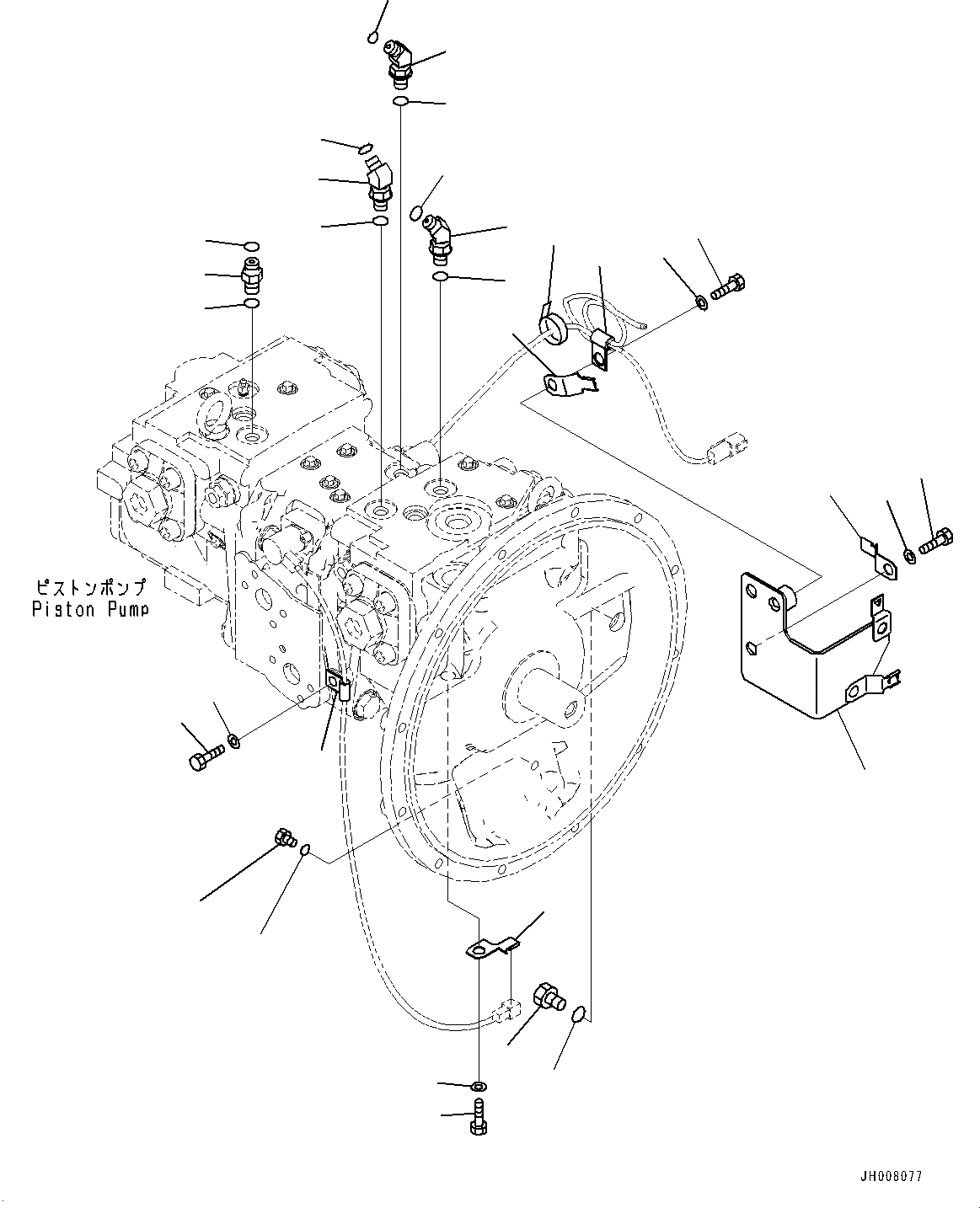 Схема запчастей Komatsu HB205-1M0 - ПОРШЕНЬ НАСОС (№-) ПОРШЕНЬ НАСОС