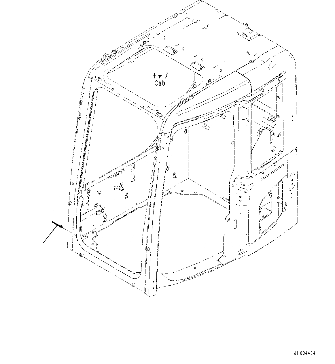 Схема запчастей Komatsu HB205-1M0 - RIVET (№-) RIVET