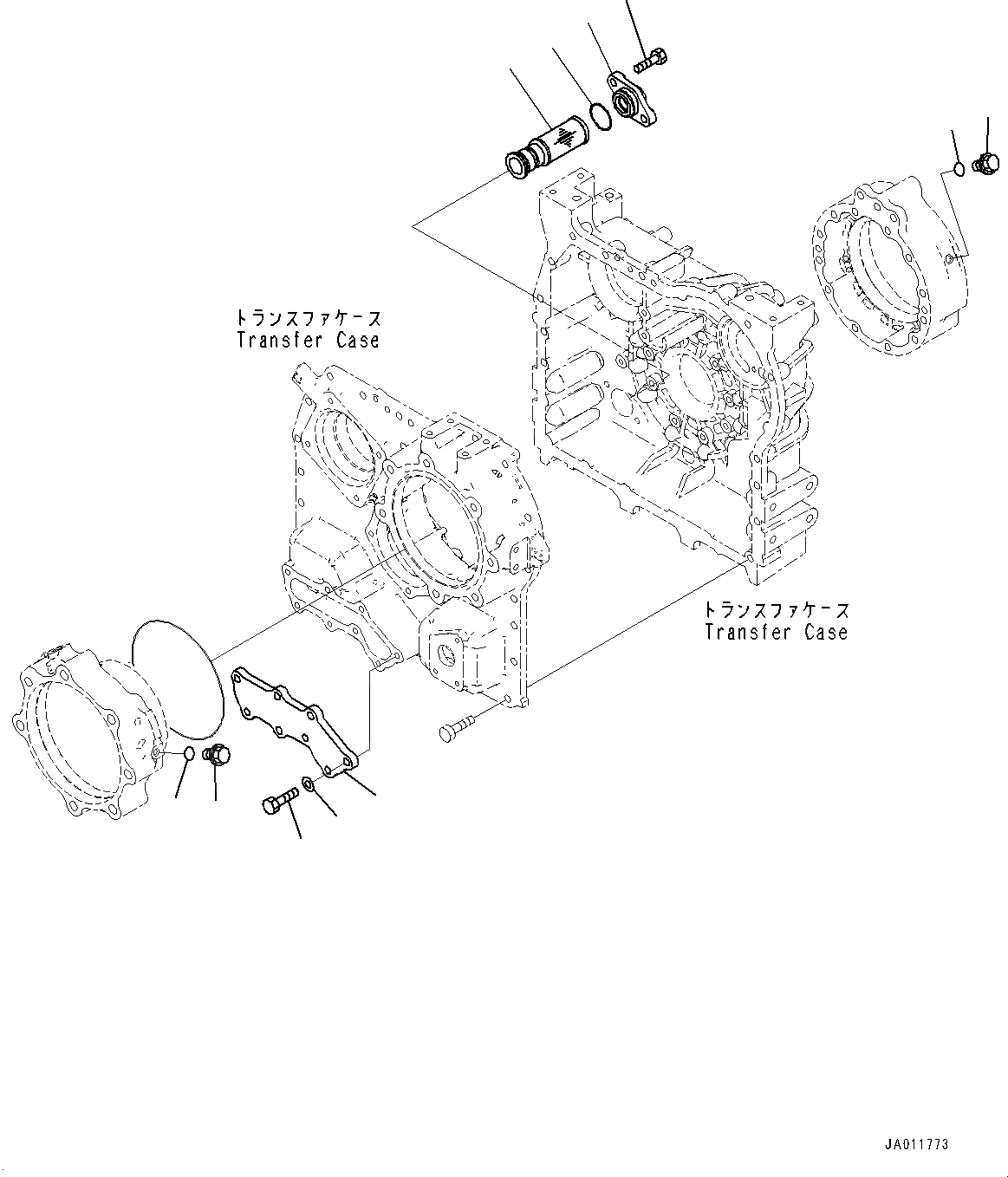 Схема запчастей Komatsu WA270-7 - ПЕРЕДАЧА, МАГНИТ ASSEMBLY (№8-) ПЕРЕДАЧА