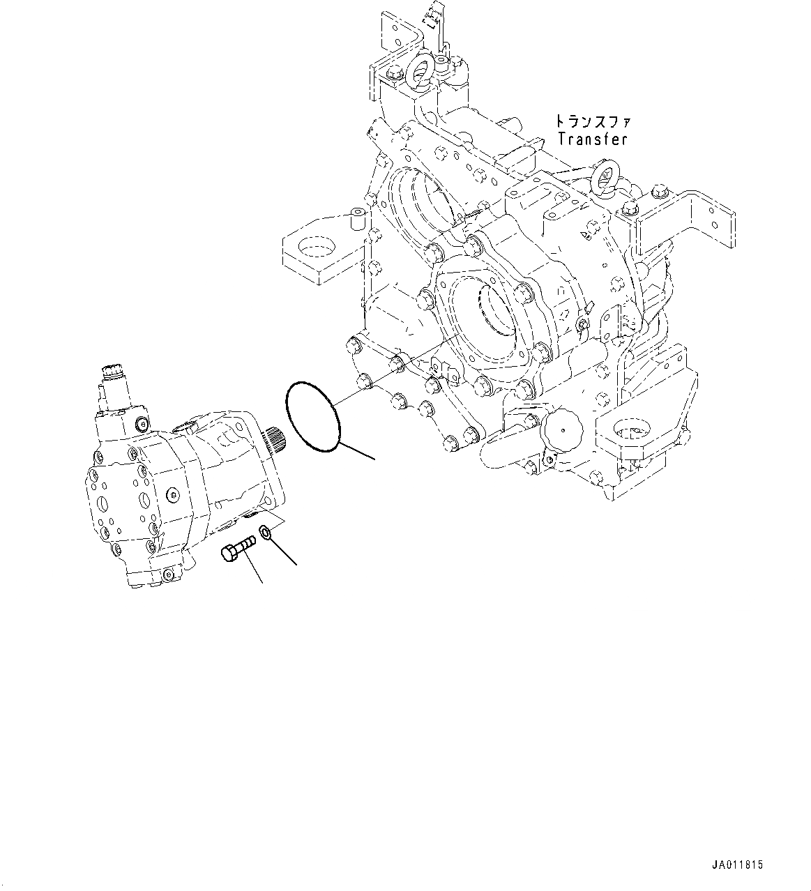 Схема запчастей Komatsu WA270-7 - HYDROSTATIC ТРАНСМИССИЯ (HST) НАСОС И МОТОР, КРЕПЛЕНИЕ (/) (№8-) HYDROSTATIC ТРАНСМИССИЯ (HST) НАСОС И МОТОР