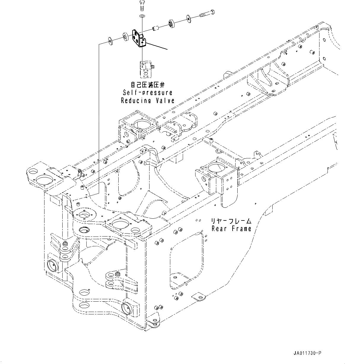 Схема запчастей Komatsu WA270-7 - ГИДРАВЛ МАСЛОПРОВОДЯЩАЯ ЛИНИЯ, SELF-РЕДУКЦИОННЫЙ КЛАПАН КРЕПЛЕНИЕ (№8-) ГИДРАВЛ МАСЛОПРОВОДЯЩАЯ ЛИНИЯ, С 3-Х СЕКЦ. КОНТР. КЛАПАНОМ, ECSS, MULTI-COUPLER, JRB