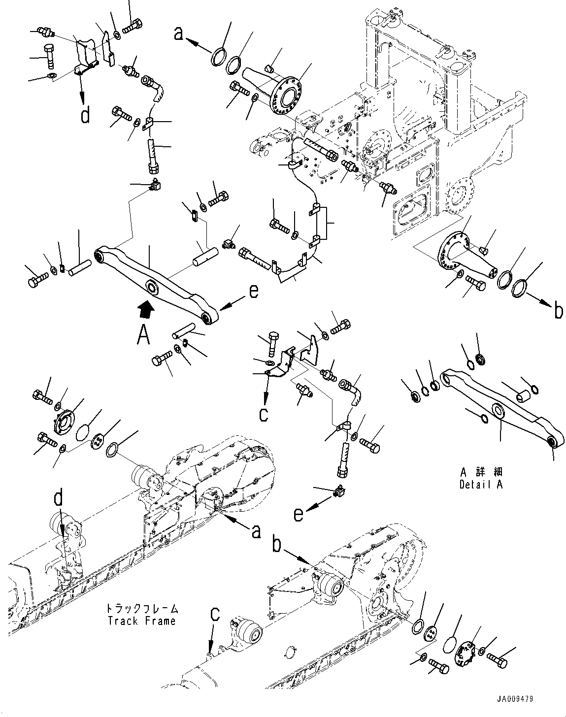 Схема запчастей Komatsu D61EXI-23 - ПОДВЕСКА (№-) ПОДВЕСКА