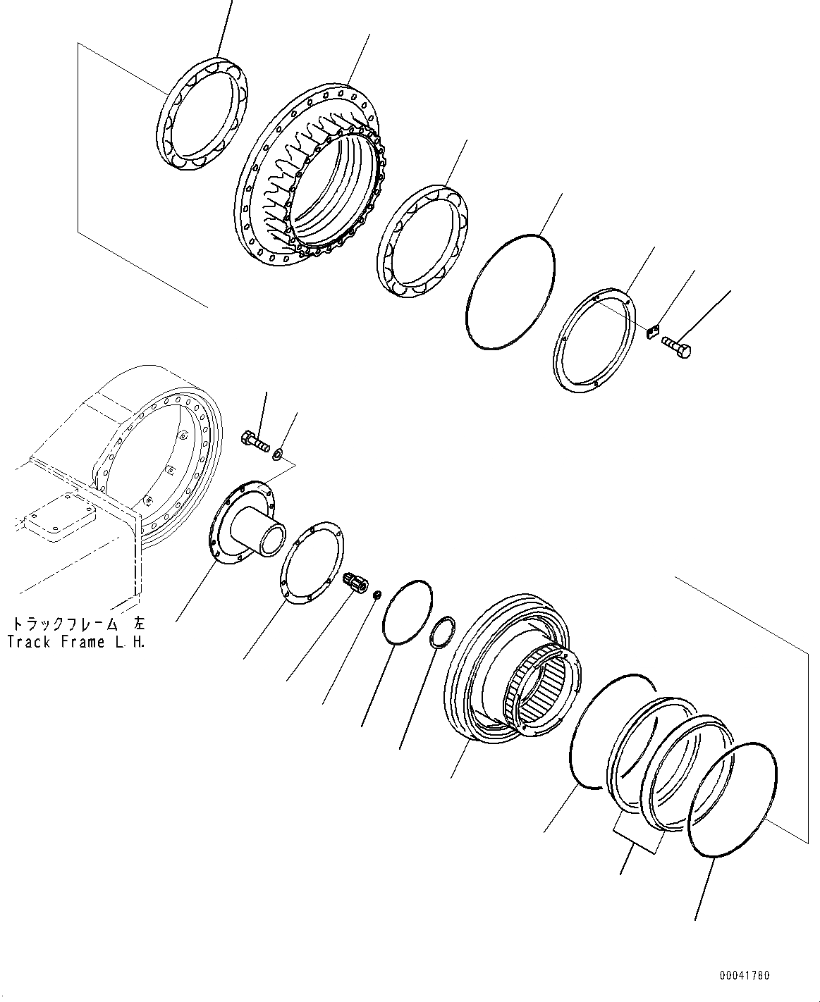 Схема запчастей Komatsu PC850-8R1 - КОНЕЧНАЯ ПЕРЕДАЧА ASSEMBLY, ПОСТАВЛЯЕМЫЕ ЧАСТИ (/) (№7-) КОНЕЧНАЯ ПЕРЕДАЧА ASSEMBLY