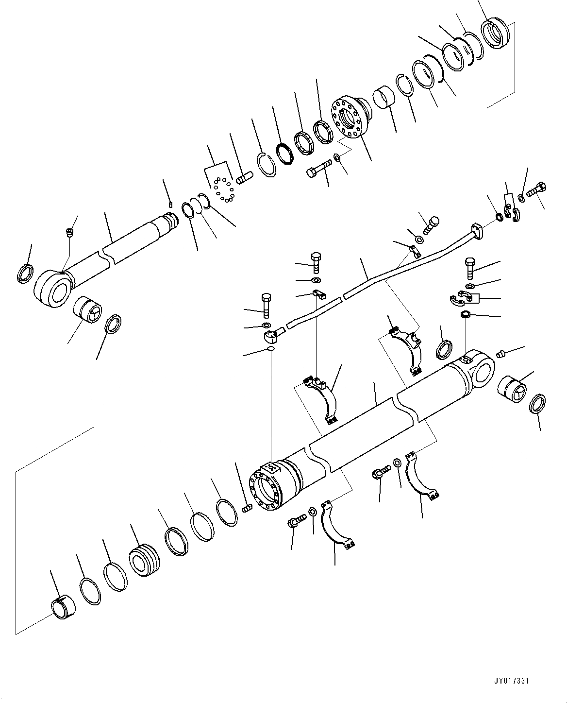 Схема запчастей Komatsu PC850-8R1 - ЦИЛИНДР РУКОЯТИ, ПРАВ. (№7-) ЦИЛИНДР РУКОЯТИ