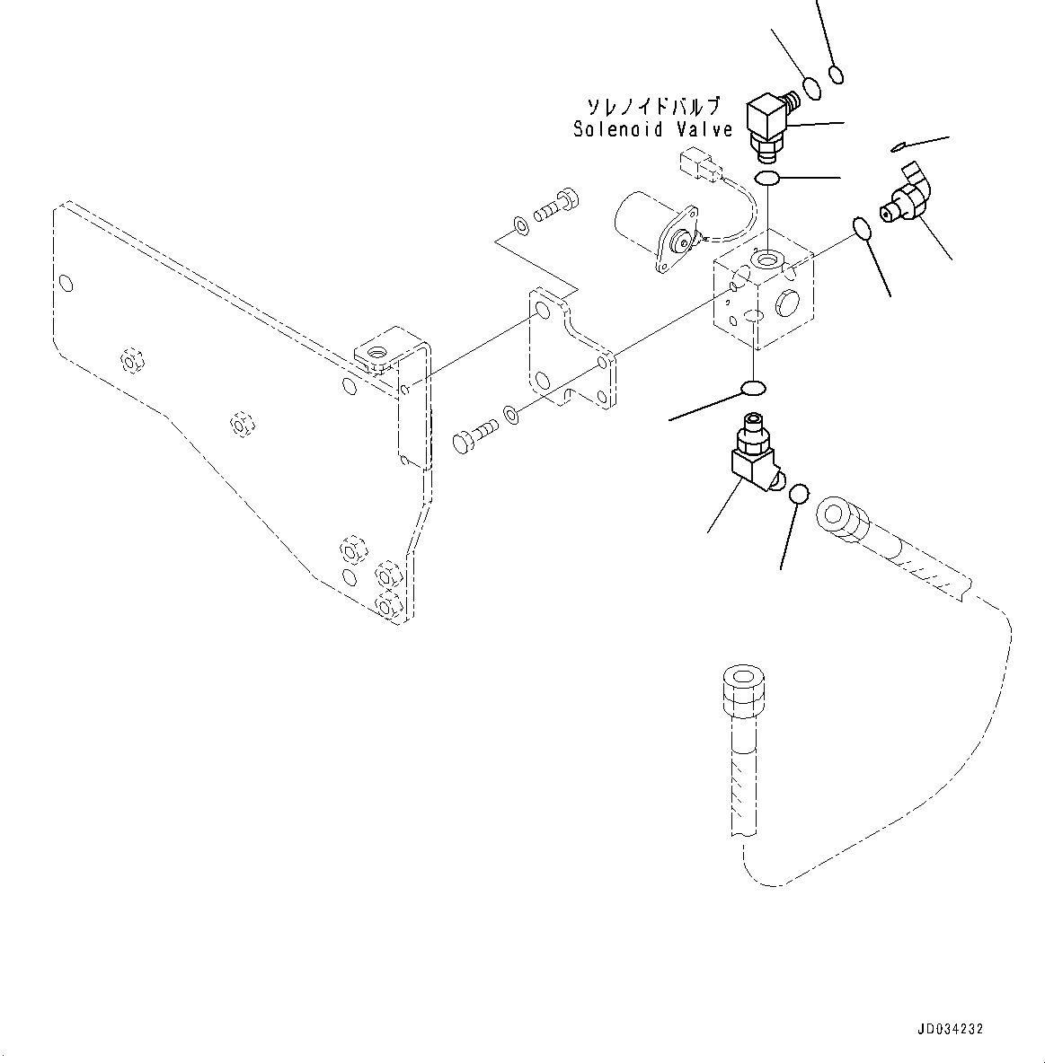 Схема запчастей Komatsu PC850SE-8R1 - СОЛЕНОИДНЫЙ КЛАПАН, ПОВОРОТН. ПРИОРИТЕТН. КЛАПАН И ТРУБЫ (/) (№7-) СОЛЕНОИДНЫЙ КЛАПАН
