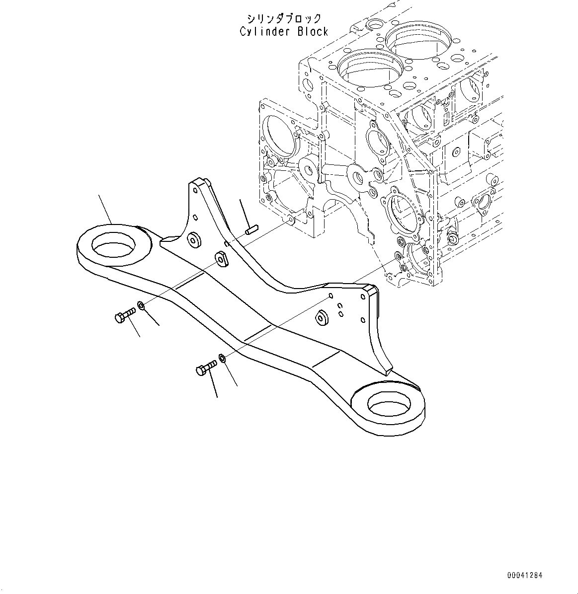 Схема запчастей Komatsu SAA6D140E-5RF - ДВИГАТЕЛЬ СУППОРТ (№8-) ДВИГАТЕЛЬ СУППОРТ