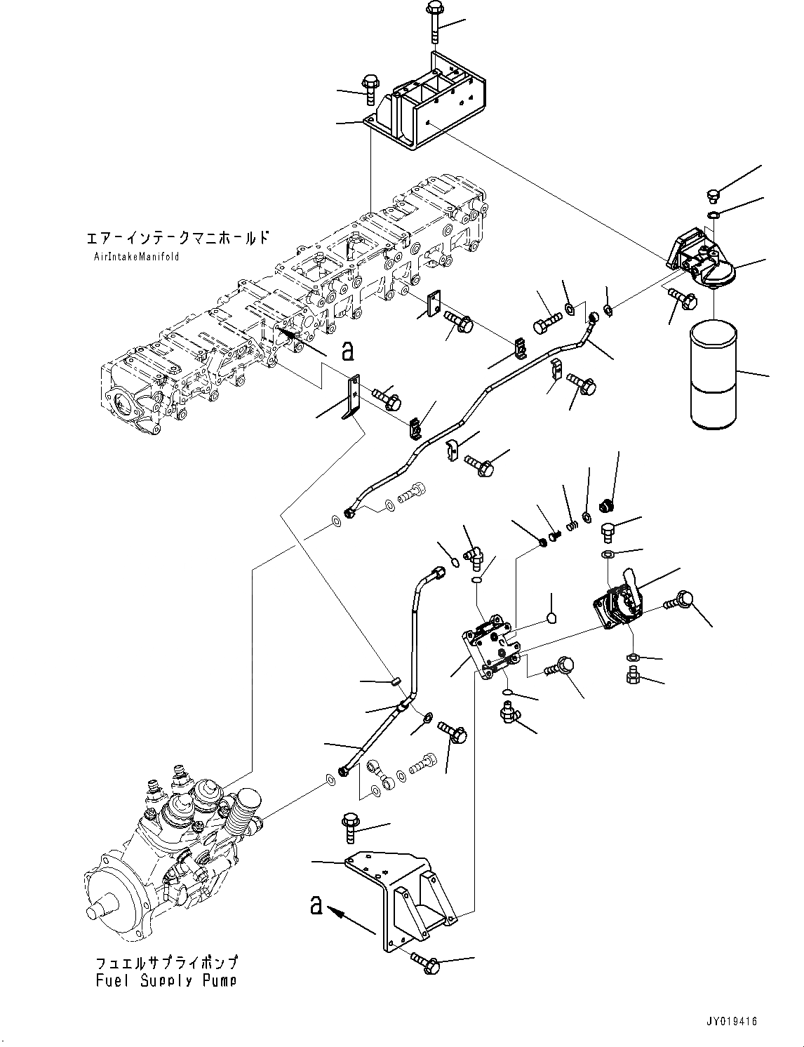 Схема запчастей Komatsu SAA6D140E-5RF - ТОПЛИВН. ФИЛЬТР. (№8-) ТОПЛИВН. ФИЛЬТР.