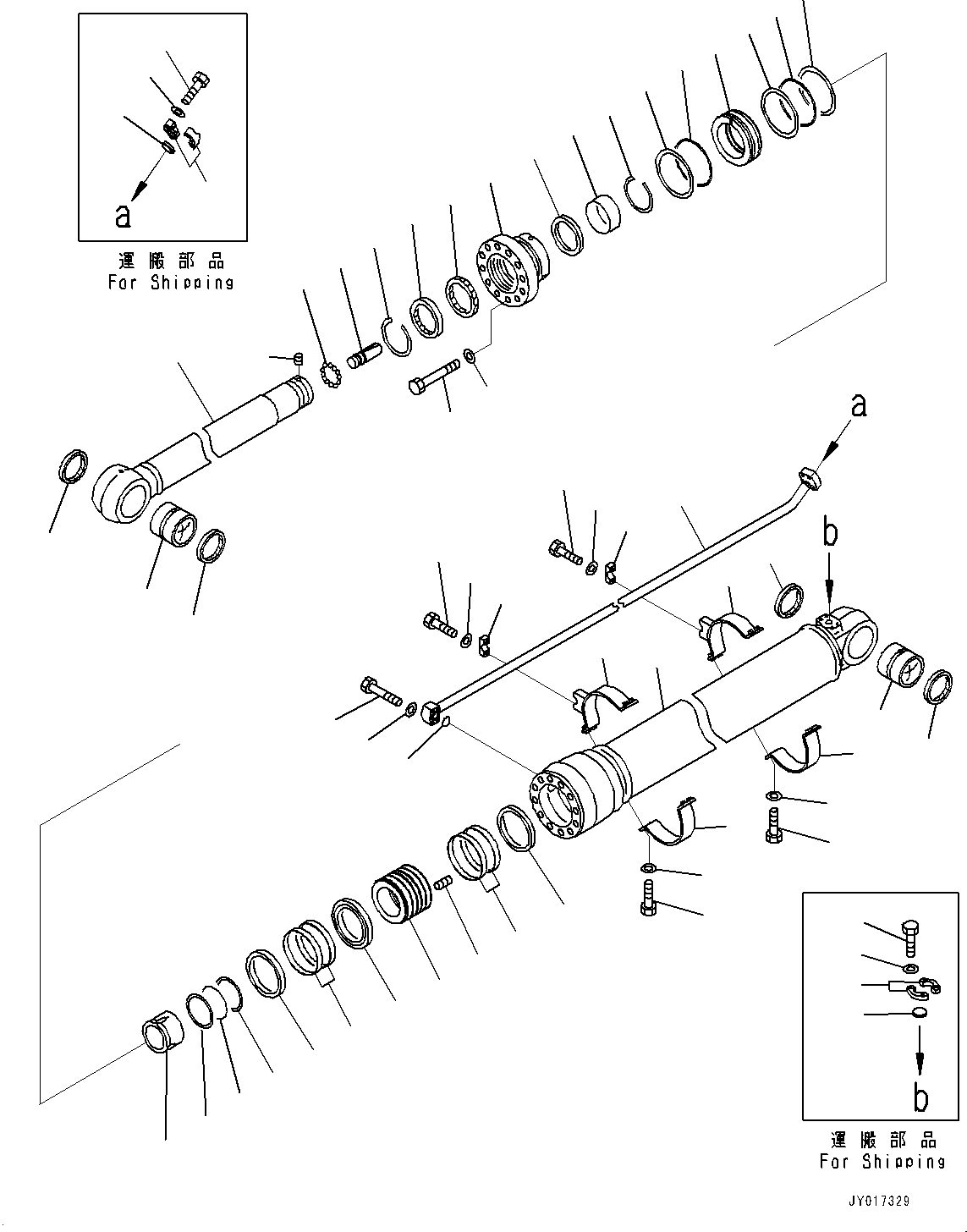 Схема запчастей Komatsu PC600LC-8R1 - ЦИЛИНДР РУКОЯТИ, ВНУТР. ЧАСТИ (№7-) ЦИЛИНДР РУКОЯТИ